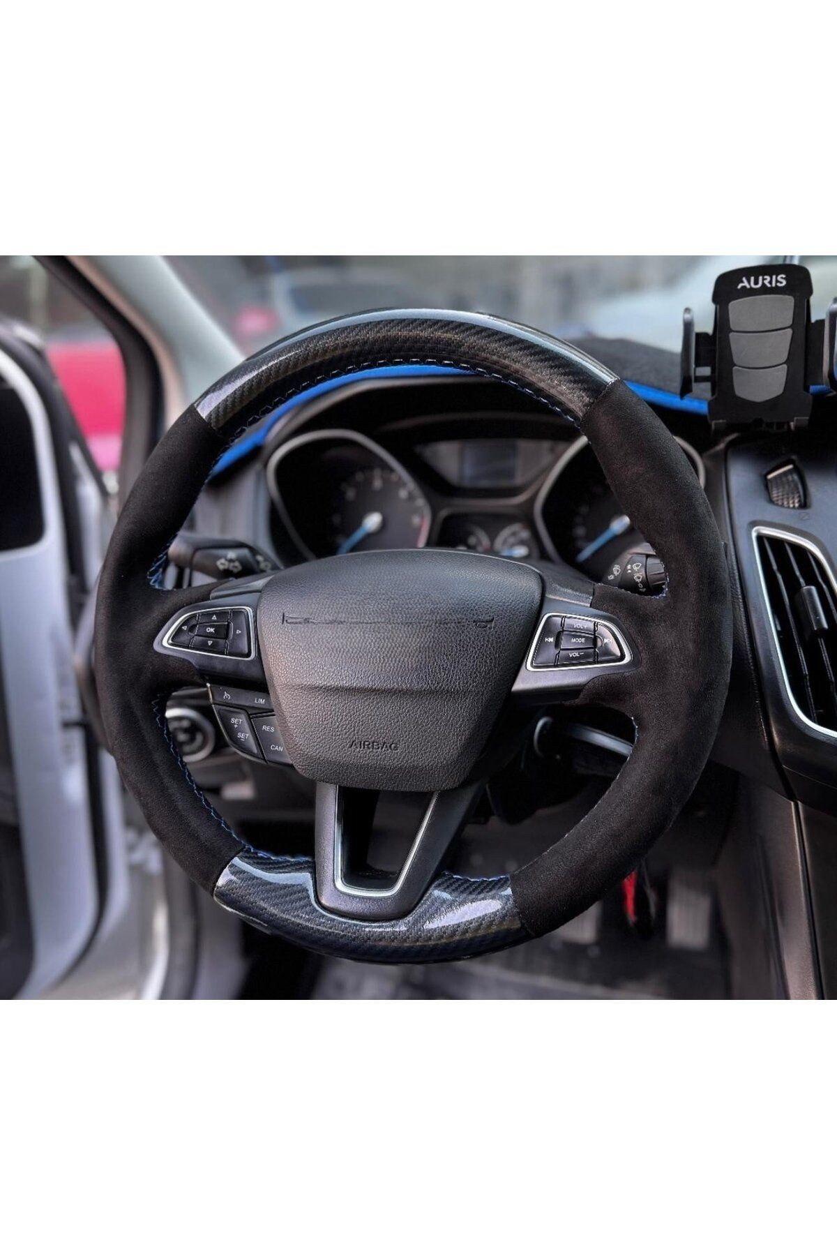 FORD FOCUS3,5 ARACA ÖZEL DİKMELİ DİREKSİYON KILIFI (AÇIKLAMAYI OKUYUNUZ)