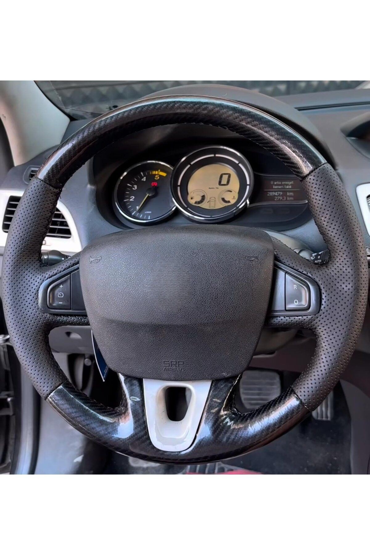 RENAULT FLUANCE ARACA ÖZEL DİKMELİ DİREKSİYON KILIFI (AÇIKLAMAYI OKUYNUZ)