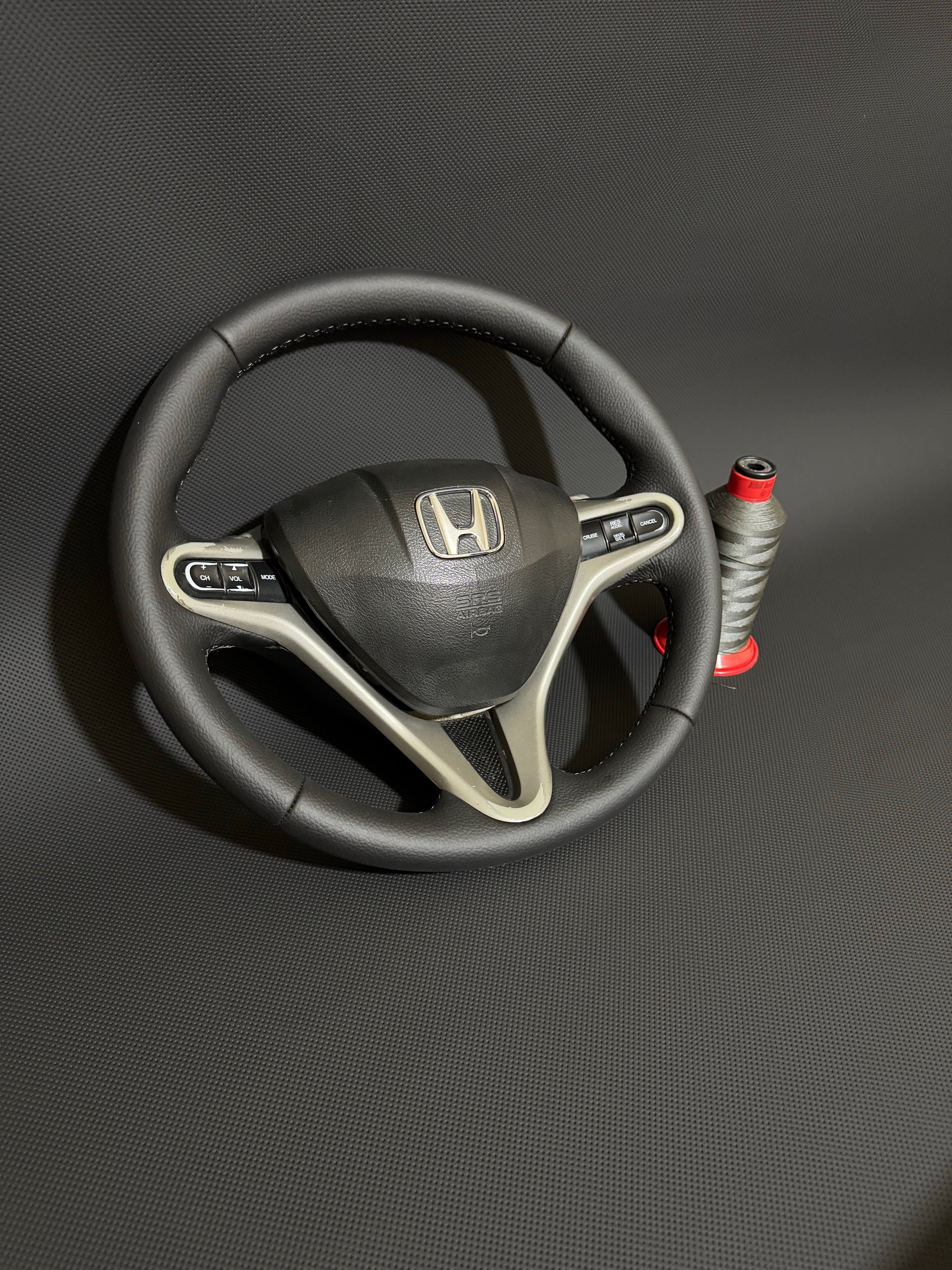 Honda civic FD6 Araca Özel Dikmeli Direksiyon Kılıfı (Düz Deri)