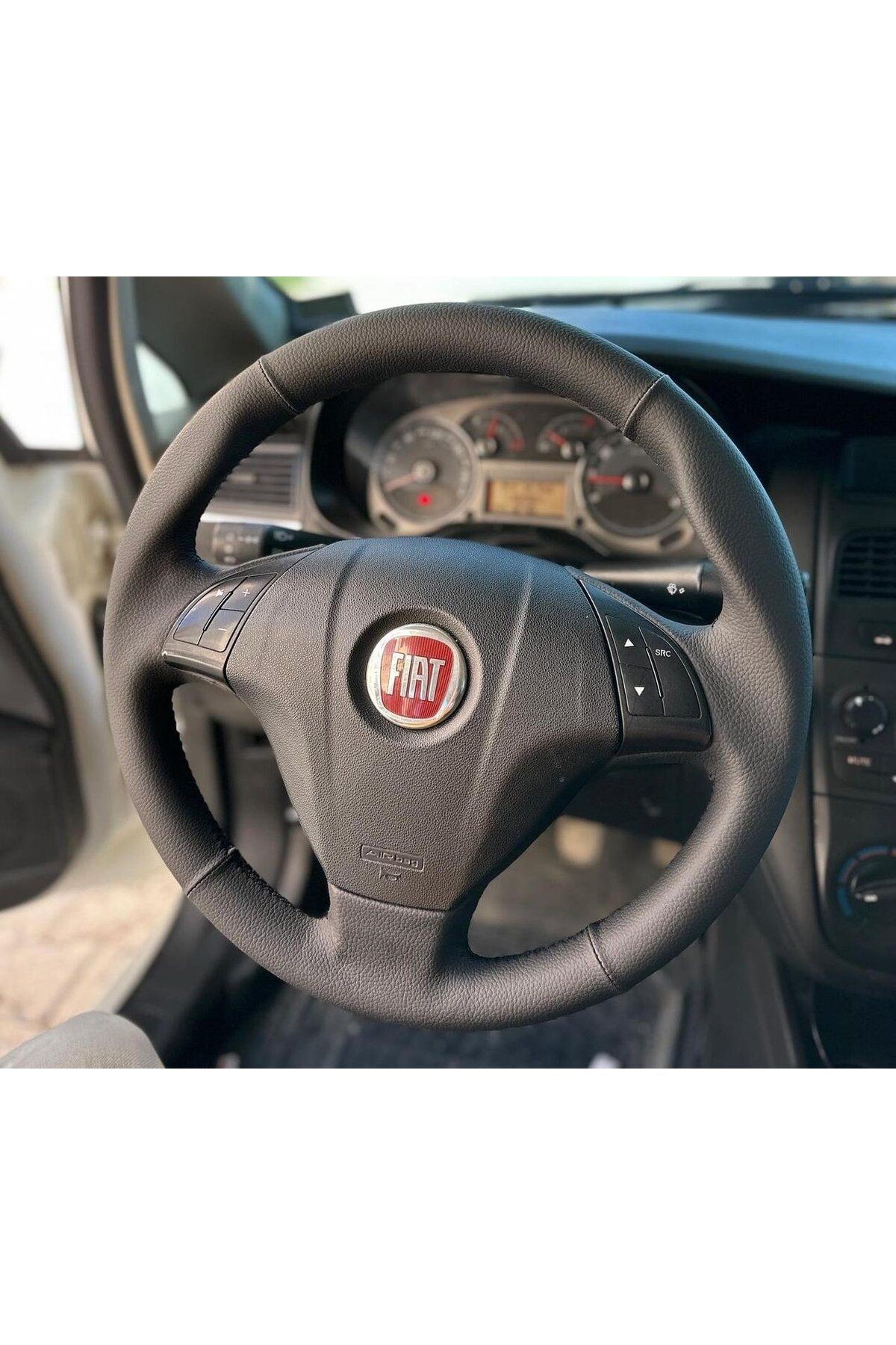 FİAT LİNEA - DOBLO- FİORİNO TUŞLU DİREKSİYON ARACA ÖEL DİKMELİ DİREKSİYON KILIFI (AÇIKLAMAYI OKUYUN