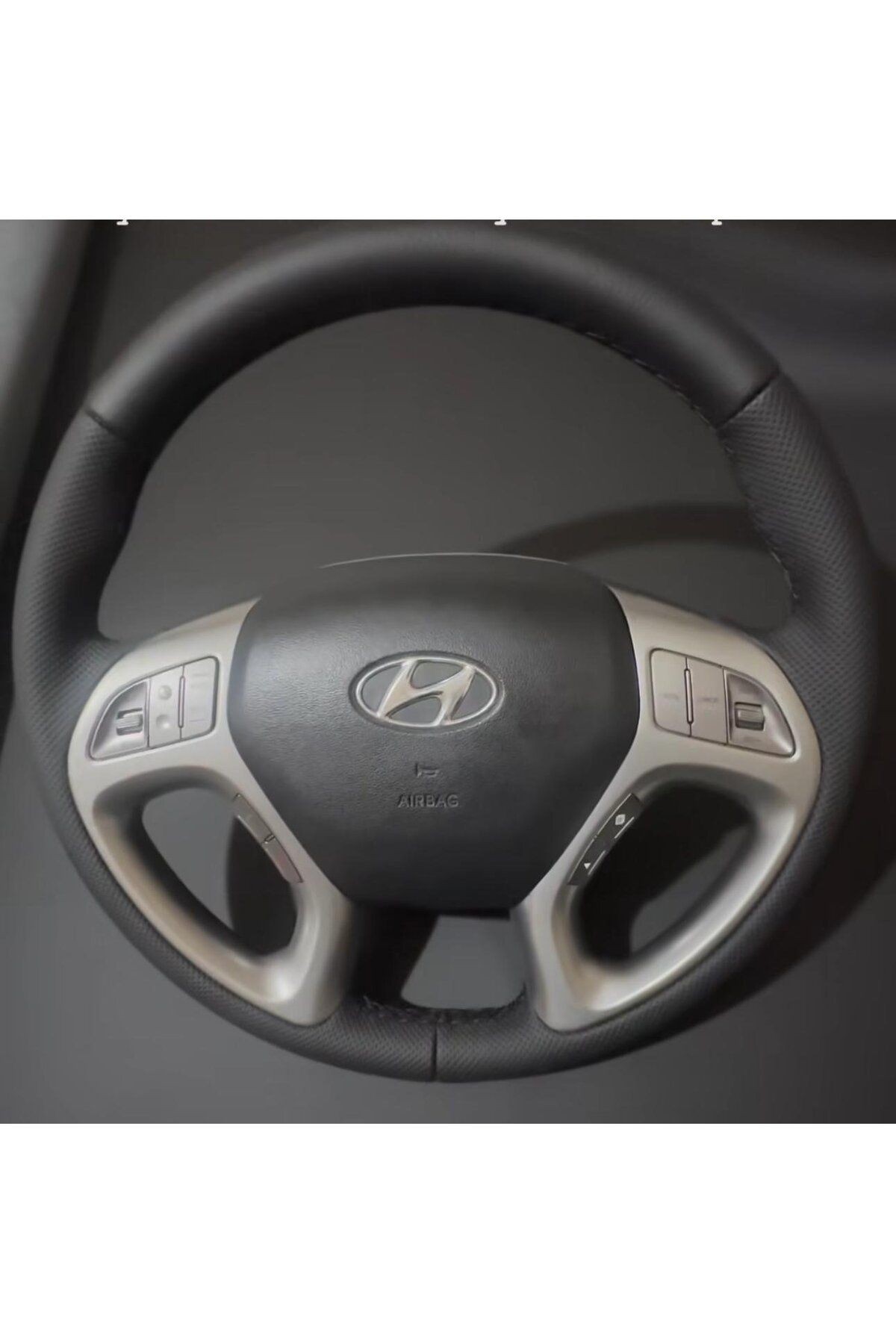HYUNDAİ İX35 ARACA ÖZEL DİKMELİ DİREKSİYON KILIFI(AÇIKLAMAYI OKUYUNUZ LÜTFEN)
