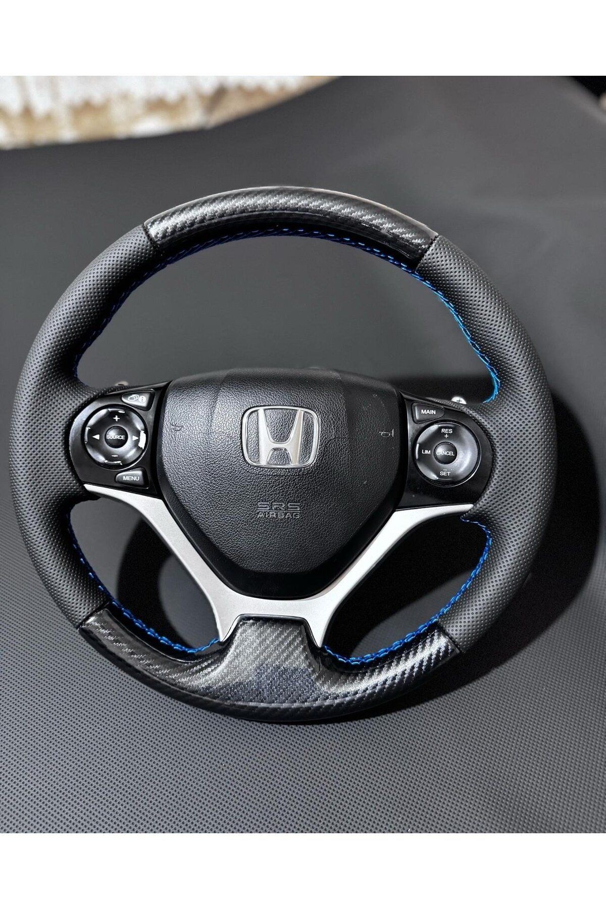 HONDA CİVİC FB7 ARACA ÖZEL DİKMELİ DİREKSİYON KILIFI(AÇIKLAMAYI OKUYUNUZ LÜTF)