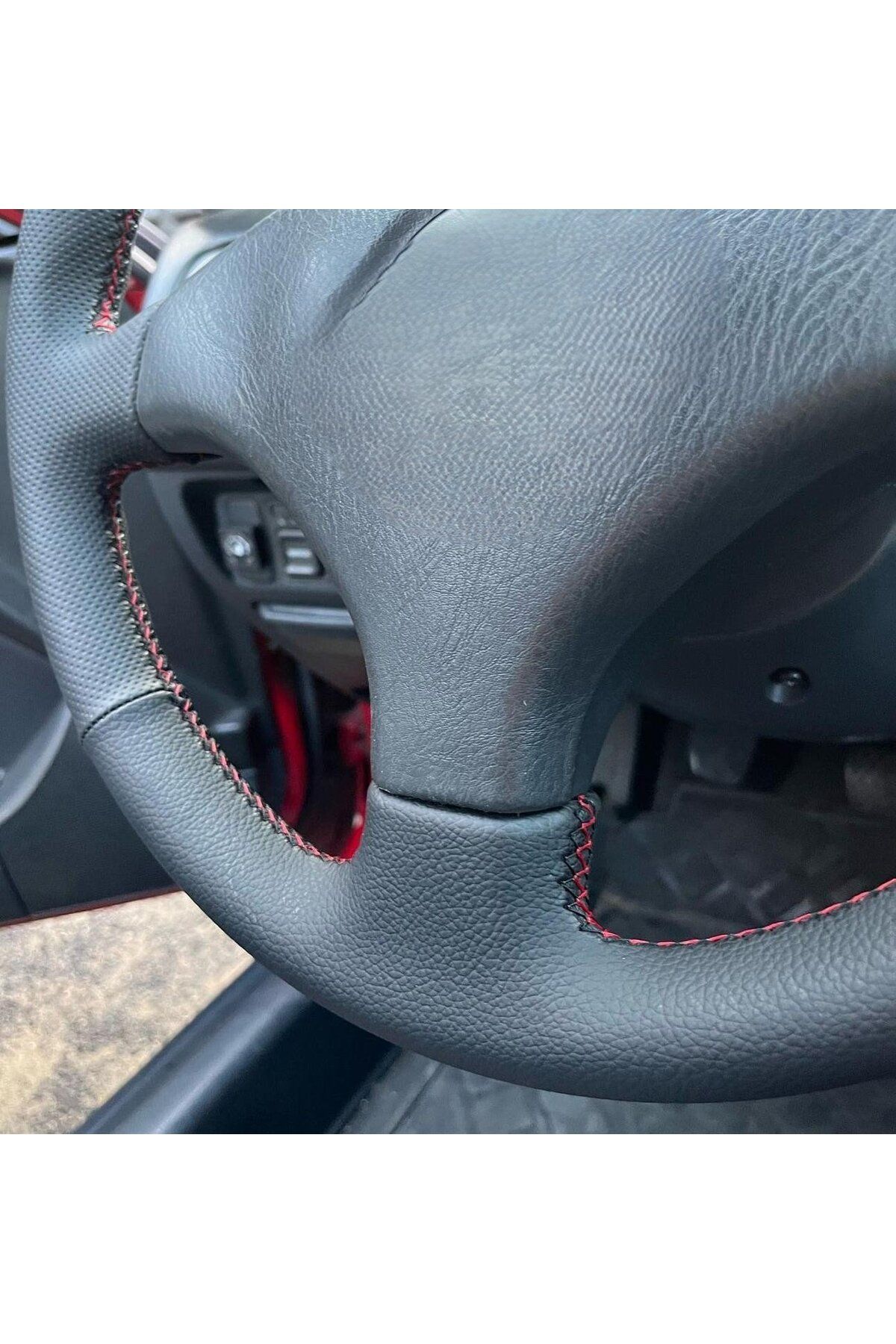 Honda Civic 1997-2002 Ies Kırmızı Ipli Araca Özel Direksiyon Kılıfı(AÇIKLAMAYI OKUYNZ)