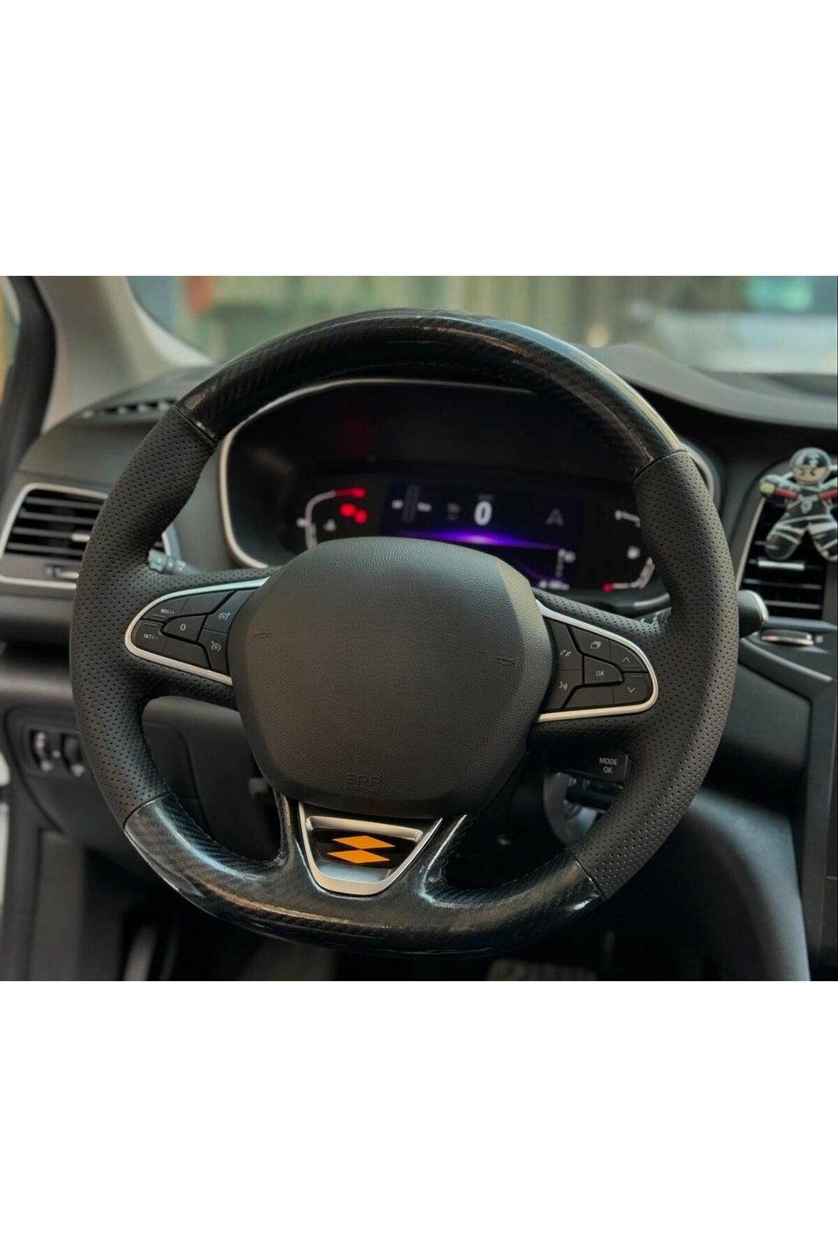 RENAULT MEGANE4 ARACA ÖZEL DİKMELİ DİREKSİYON KILIFI MİCROFİBERCARBON (AÇIKLAMAYI OKUYNZ)
