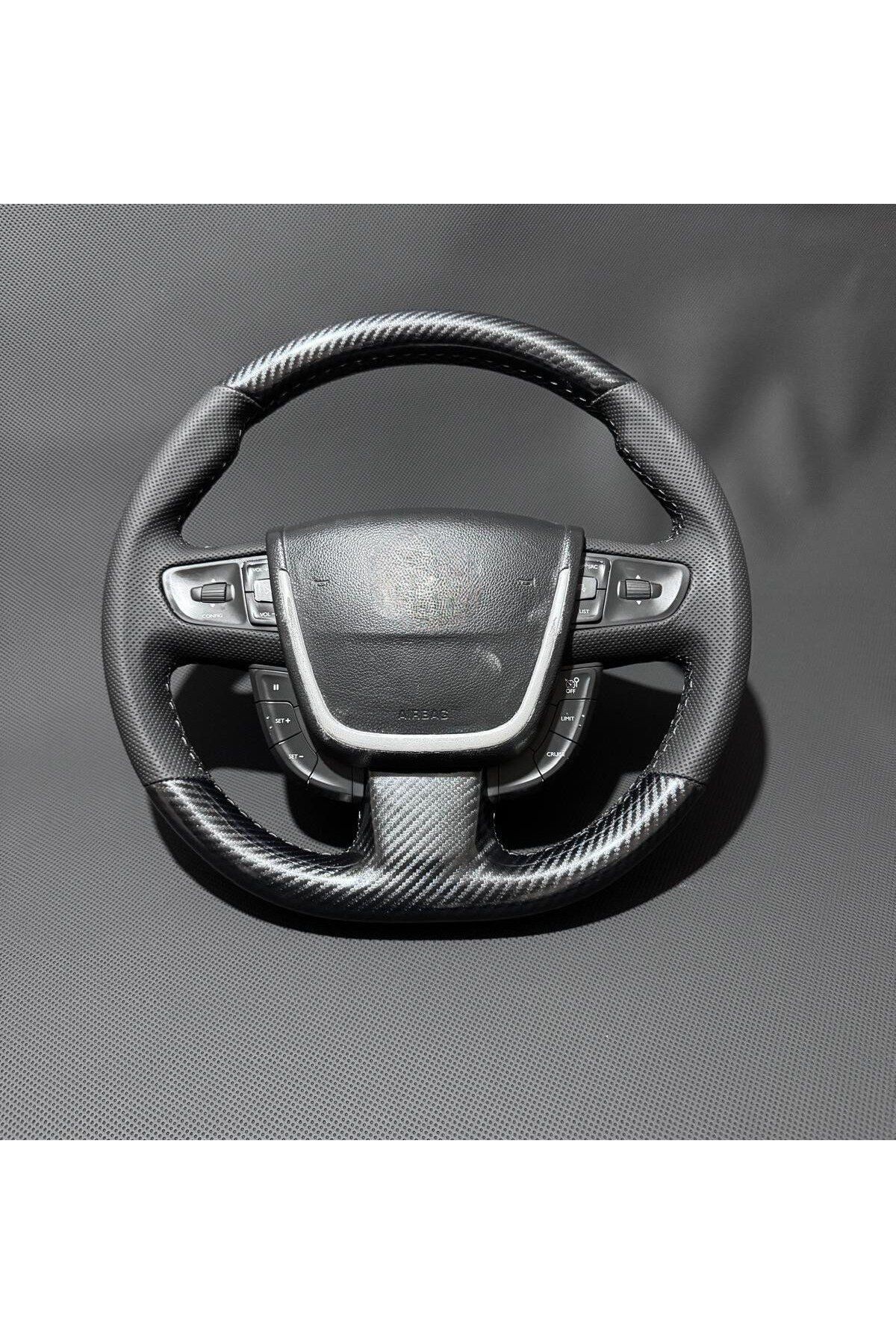 PEUGEOT 508 ARACA ÖZEL DİKMELİ DİREKSİYON KILIFI-FÜME İPLİ(AÇIKLAMAYI OKUYUNUZ LÜTF)