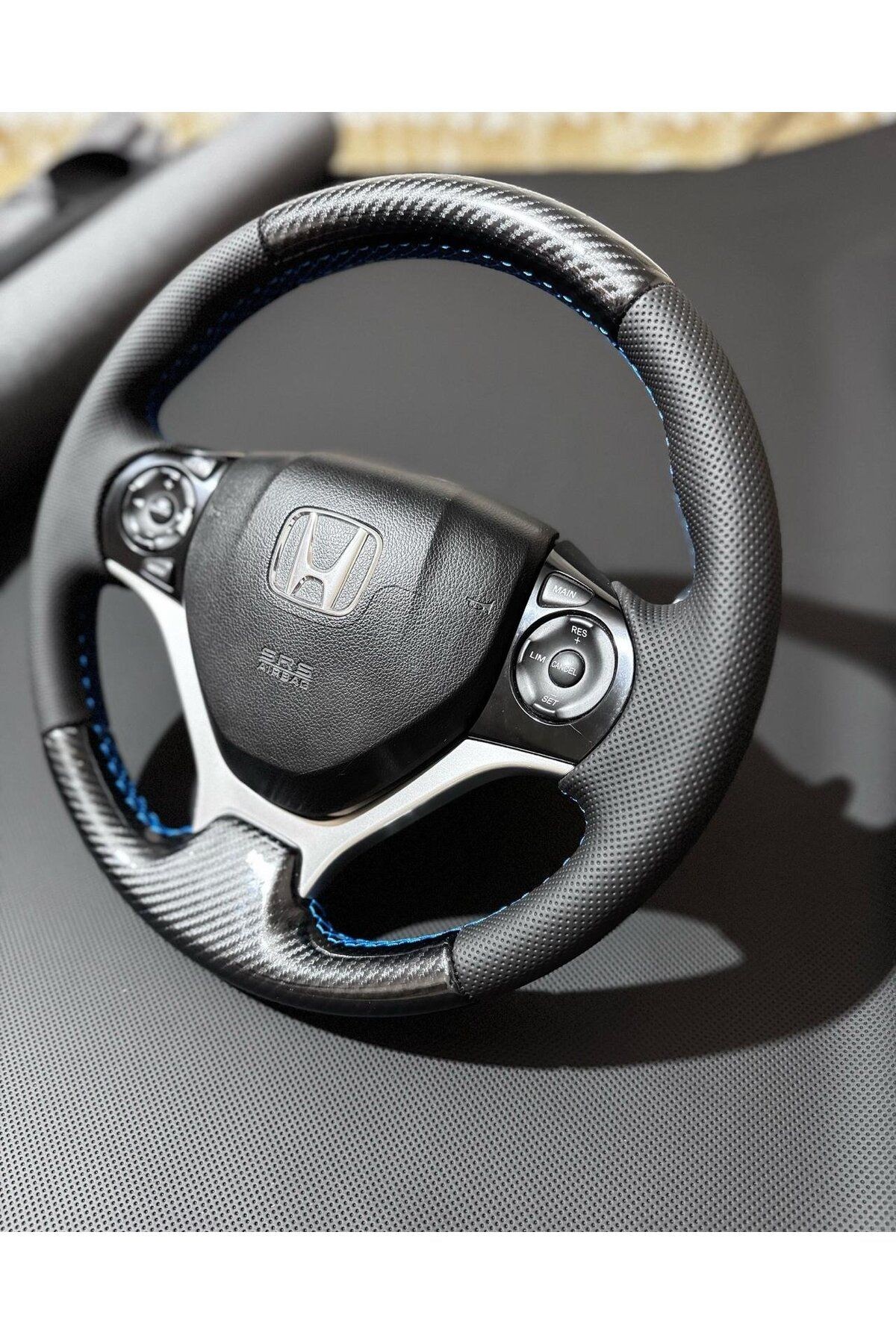 HONDA CİVİC FB7 ARACA ÖZEL DİKMELİ DİREKSİYON KILIFI(AÇIKLAMAYI OKUYUNUZ LÜTF)