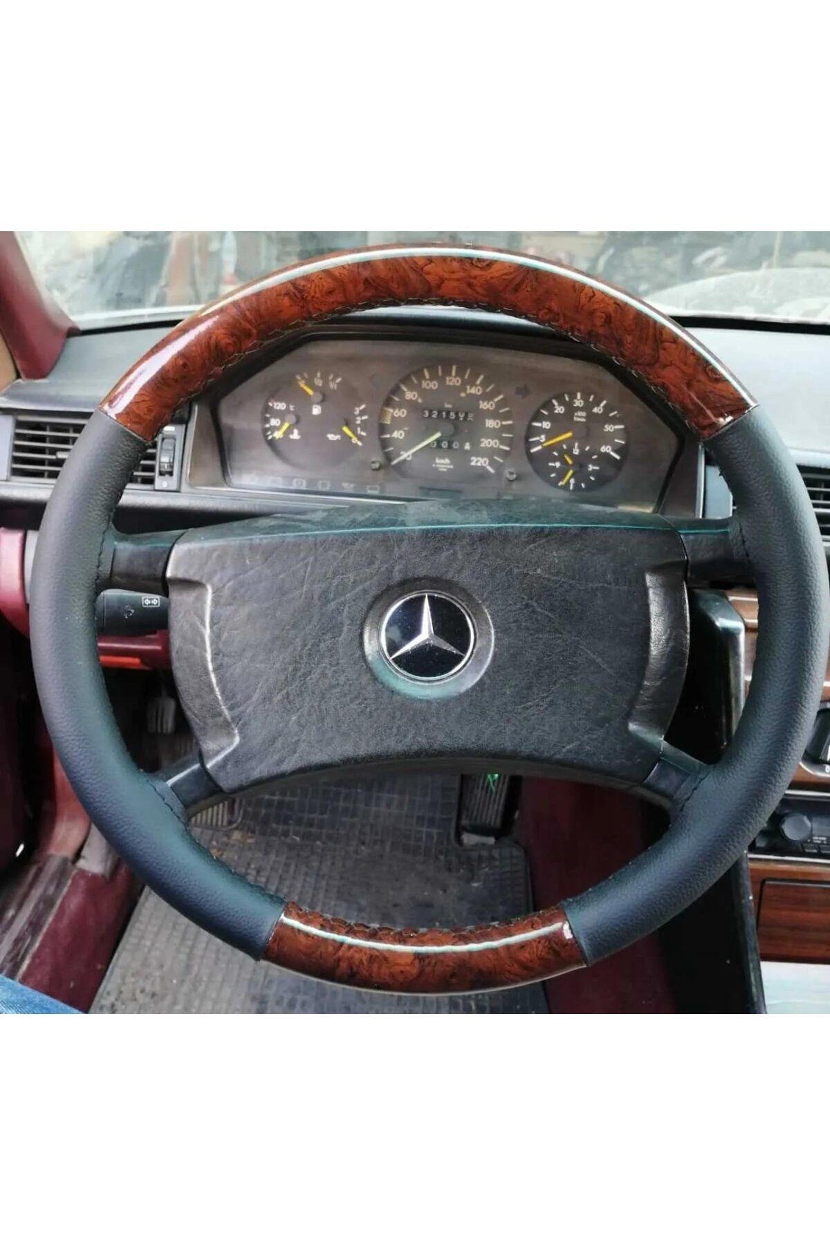Mercedes 500s 200e D190 Çap 42 Cm Eni 9,5 Cm Olan Araçlarına Uyumludur (ÜNİVERSAL DİKMELİ DİREKSİYO