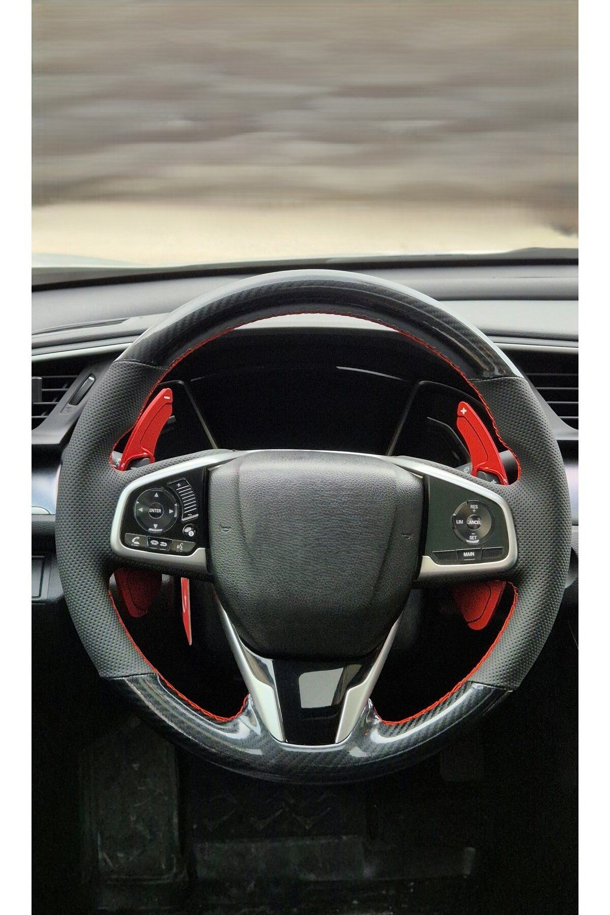 HONDA FC5 ARACA ÖZEL DİKMELİ DİREKSİYON KILIFI MİCROFİBERCARBONLU(AÇIKLAMAYI OKUYUNZ)