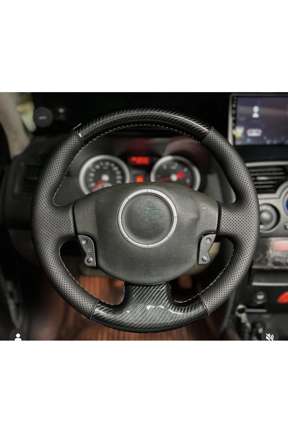 RENAULT MEGANE 2 ARACA ÖZEL DİKMELİ DİREKSİYON KILIFI (AÇIKLAMAYI OKUYNZ)