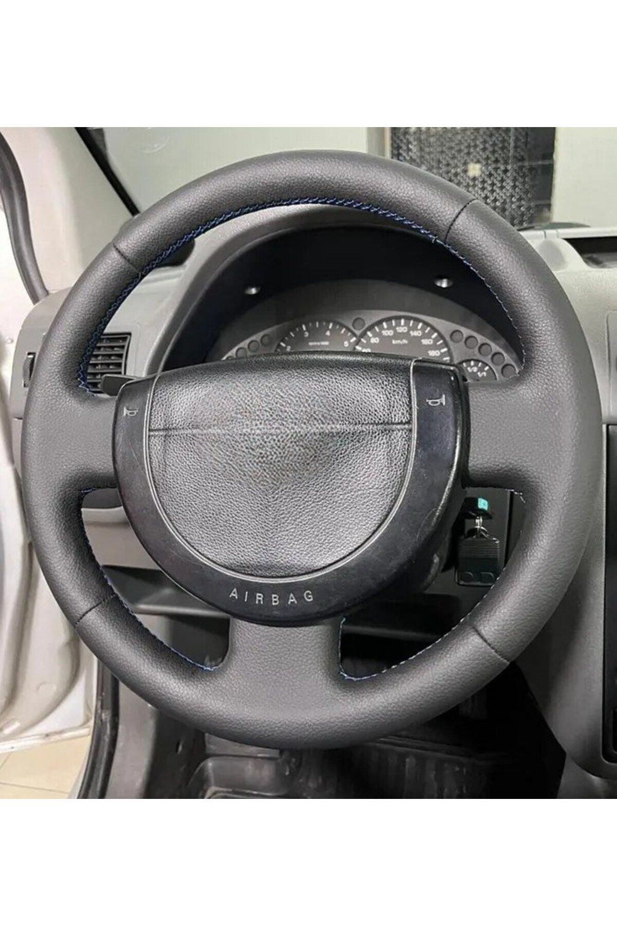 Ford Fiesta (2004) Connect Direksiyon Kılıfı (MAVİ IPLİ)açıklamayı Okuyunz