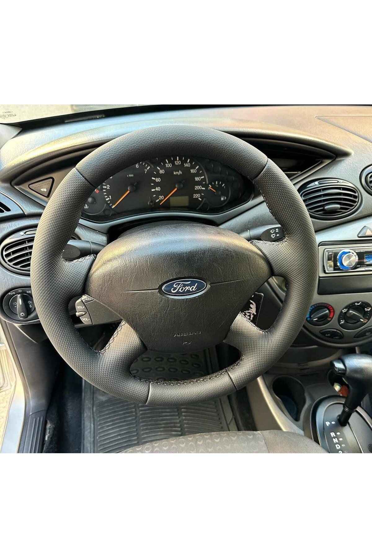 FORD FOCUS 1 ARACA ÖZEL DİKMELİ DİREKSİYON KILIFI (AÇIKLAMAYI OKUYUNZ)