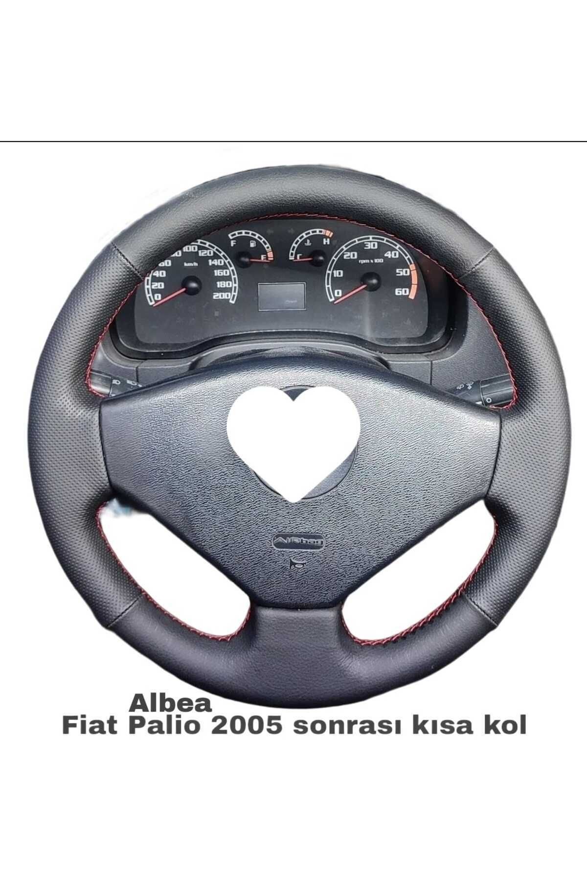 Fiat Albea Araca Özel Direksiyon Kılıfı(SPOR MODEL KIRMIZI IPLİ)açıklamayı Okuynz
