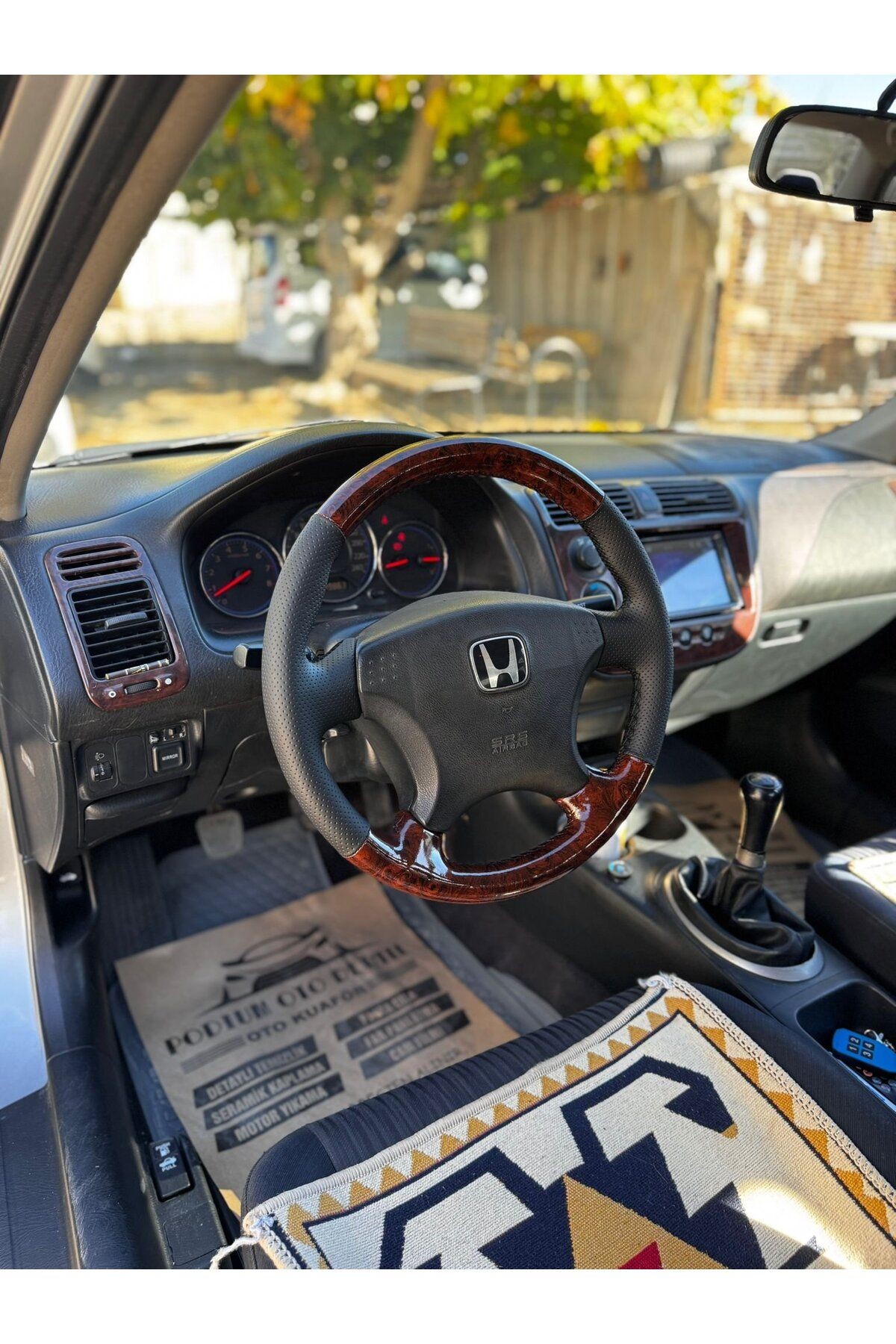 HONDA CİVİC VİTEC 2 ARACA ÖZEL DİKMELİ DİREKSİYON KILIFI (AÇIKLAMAYI OKUYUNUZ)