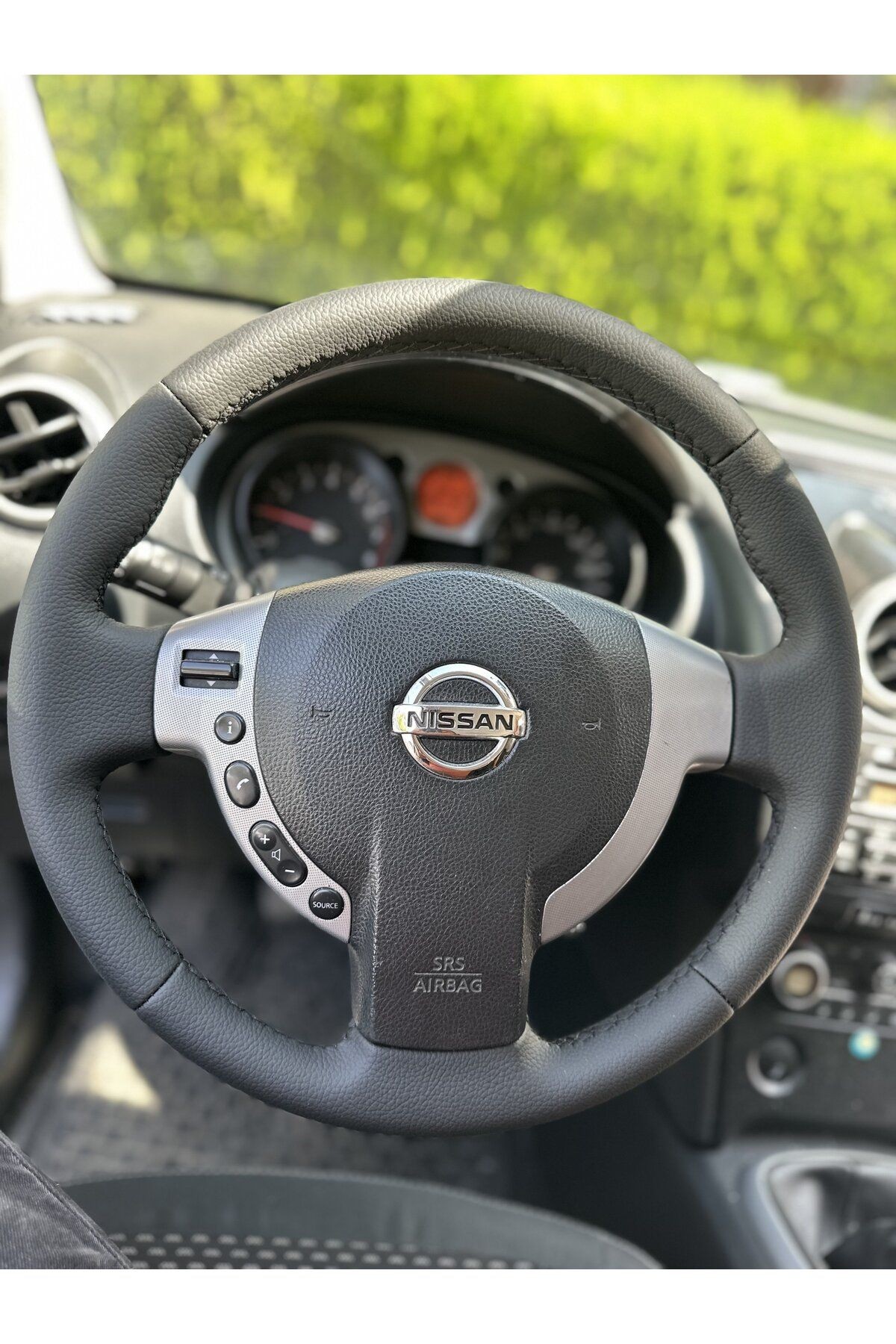 Nissan Qashqai Araca Özel Dikmeli direksiyon Kılıfı2008-2011-Fabrikasyon deri sökülmeden yapılacak