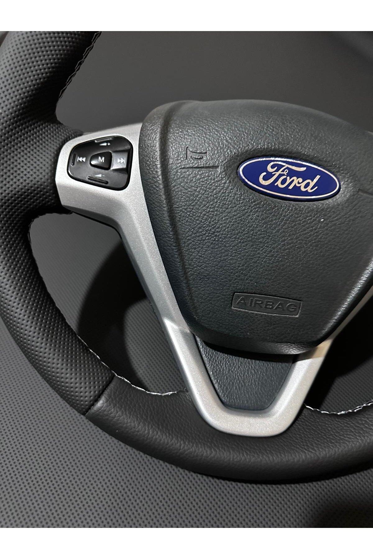FORD FİESTA ARACA ÖZEL DİKMELİ DİREKSİYON KILIFI(FABRİKASYON DERİSİZ PLASTİK DİREKSİYON)