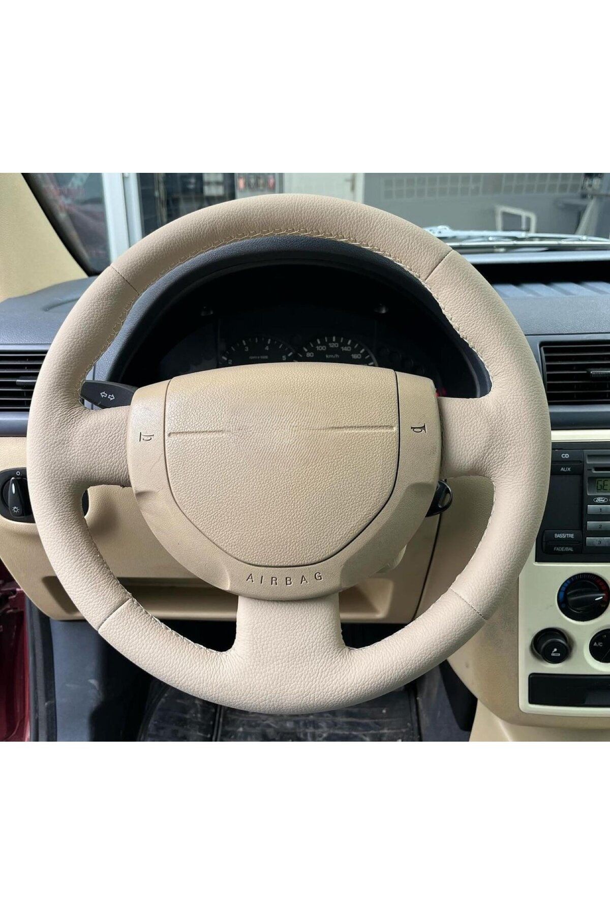 FORD CONNECT ARACA ÖZEL DİKMELİ DİREKSİYON KILIFI(AÇIKLAMAYI OKUYNZ)