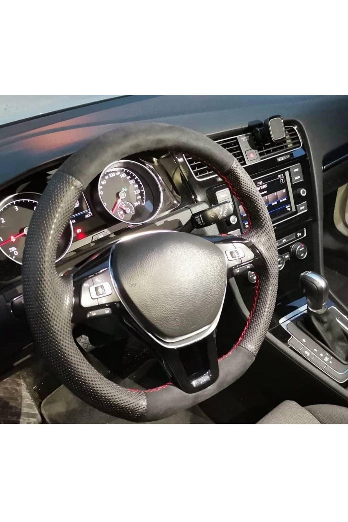 VOLKSWAGEN GOLF7 ARACA ÖZEL DİKMELİ DİREKSİYON KILIFI(AÇIKLAMAYI OKUYUNZ)