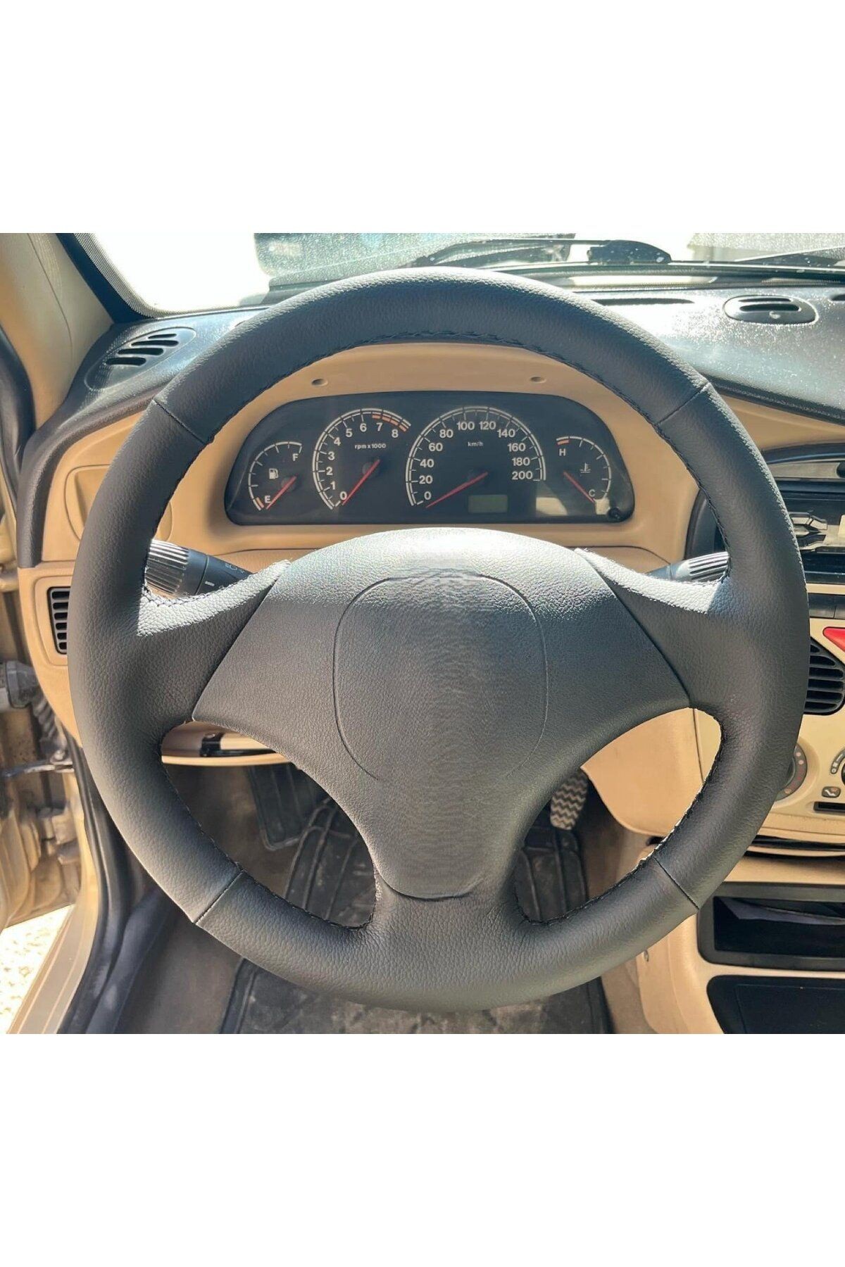 Fiat Palio Araca Özel Direksiyon Kılıfı(DÜZ SİYAH DERİ MODEL)(AÇIKLAMAYI OKUYUNUZ