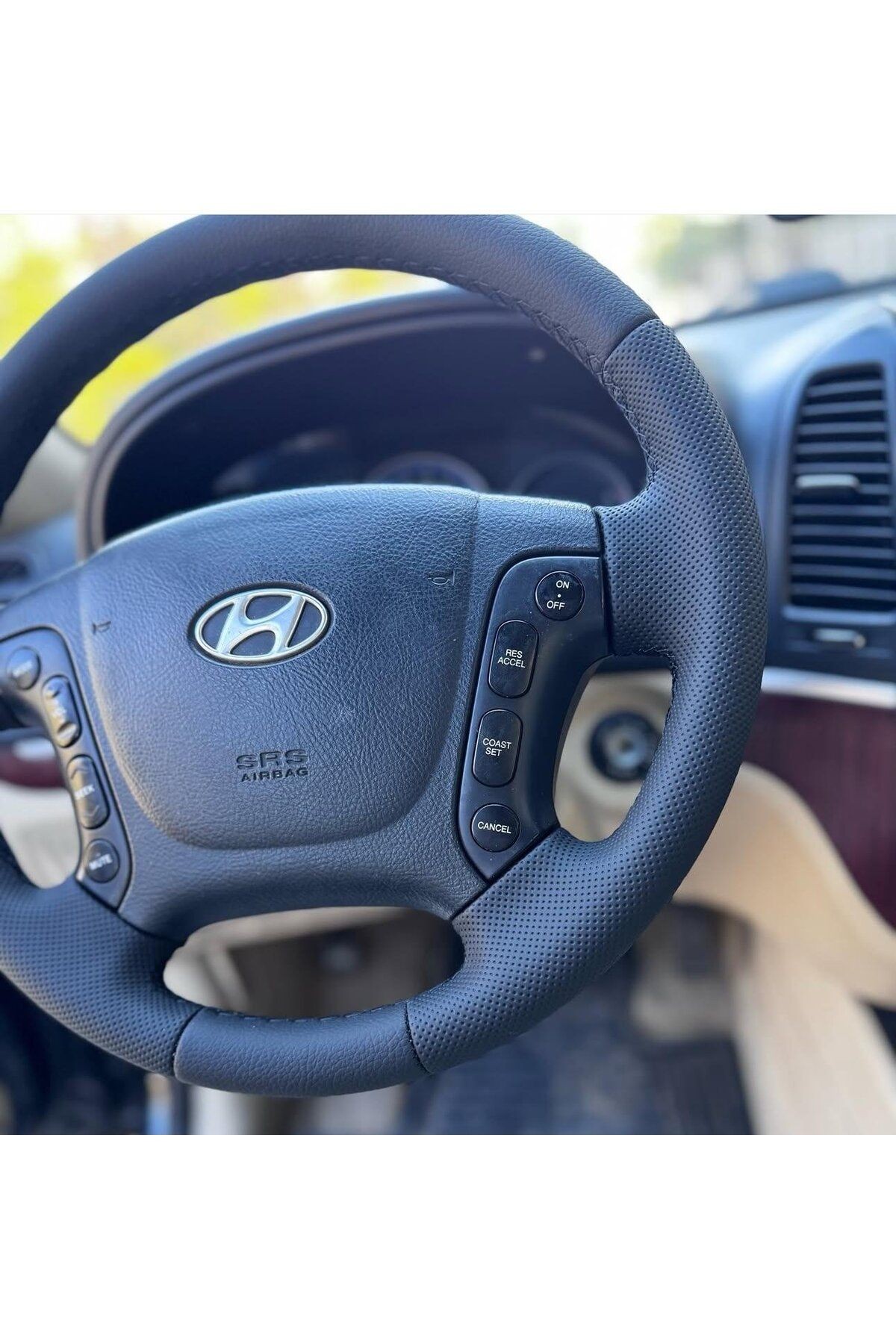 HYUNDAİ SANTA FE ARACA ÖZEL DİKMELİ DİREKSİYON KILIFI (AÇIKLAMAYI OKUYNZ)