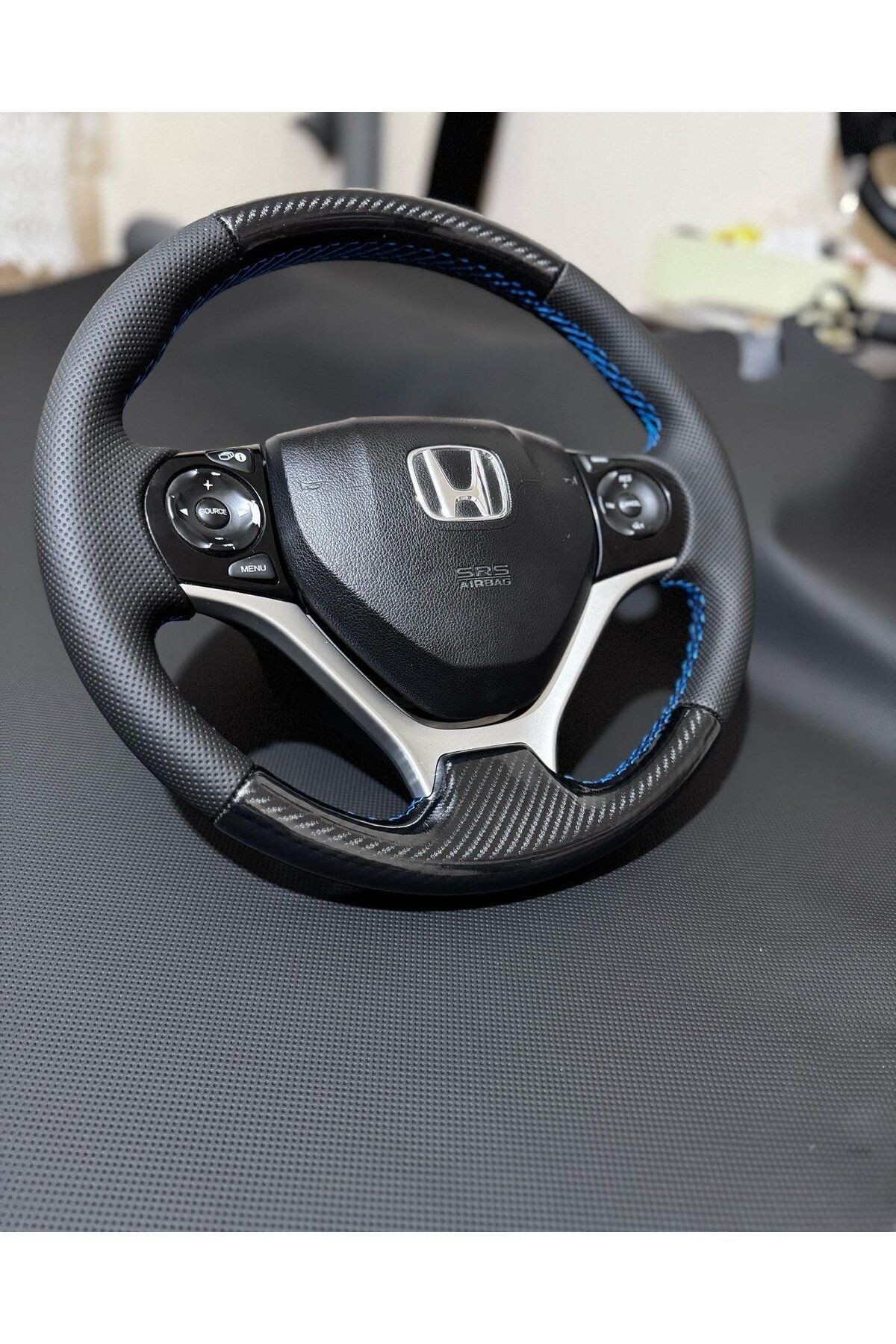 HONDA CİVİC FB7 ARACA ÖZEL DİKMELİ DİREKSİYON KILIFI(AÇIKLAMAYI OKUYUNUZ LÜTF)