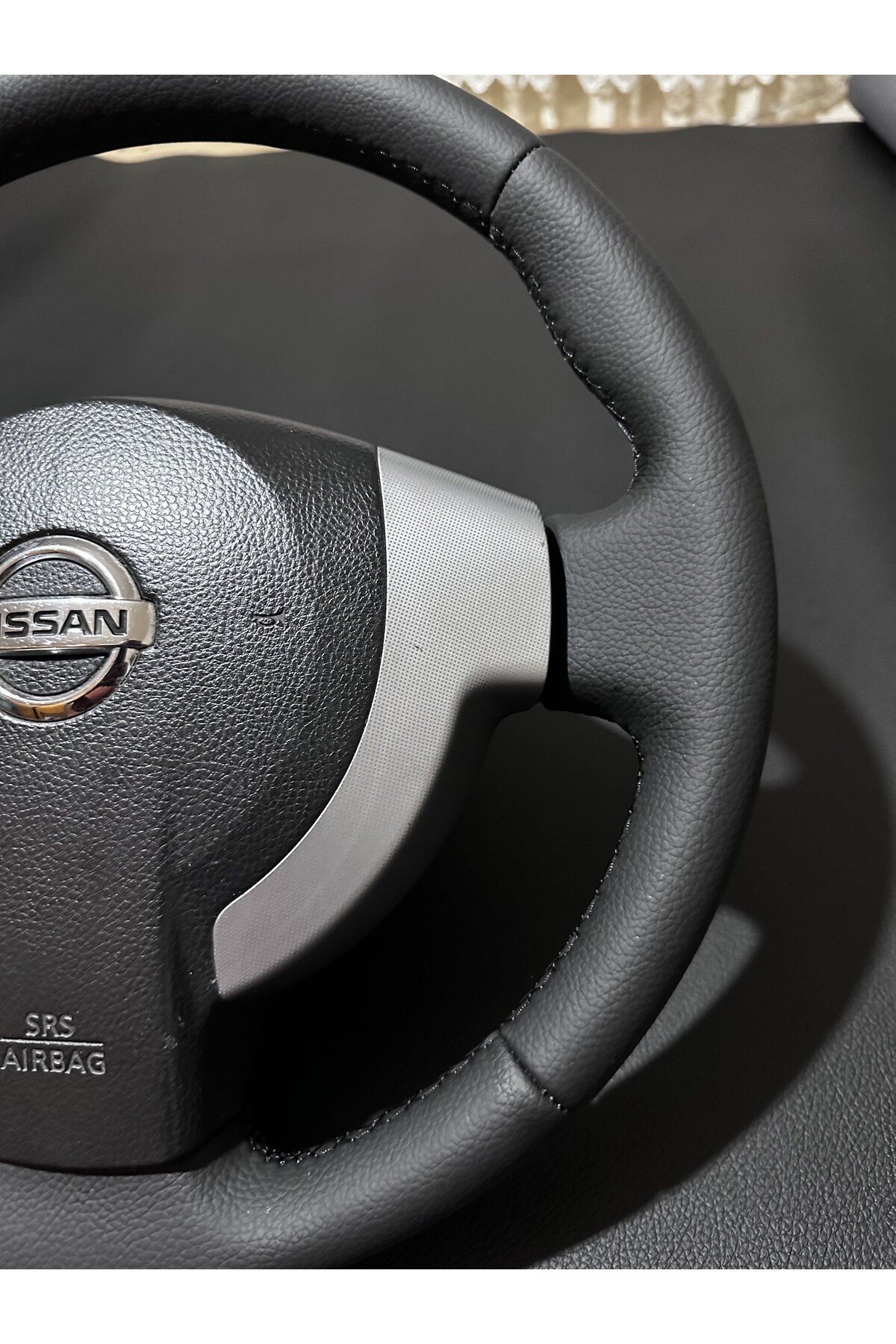 Nissan Qashqai Araca Özel Dikmeli direksiyon Kılıfı2008-2011-Fabrikasyon deri sökülmeden yapılacak