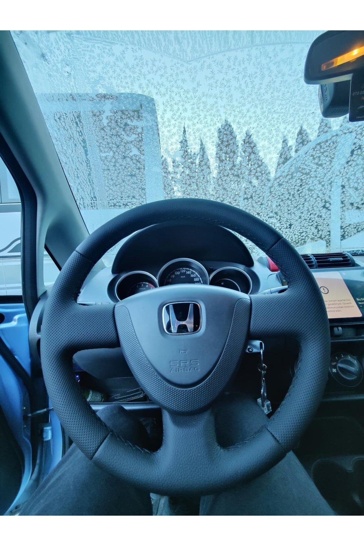 HONDA JAZZ, CİTY ARACA ÖZEL DİKMELİ DİREKSİYON KILIFI TUŞSUZ DİREKSİYON(AÇIKLAMAYI OKUYUNUZ)
