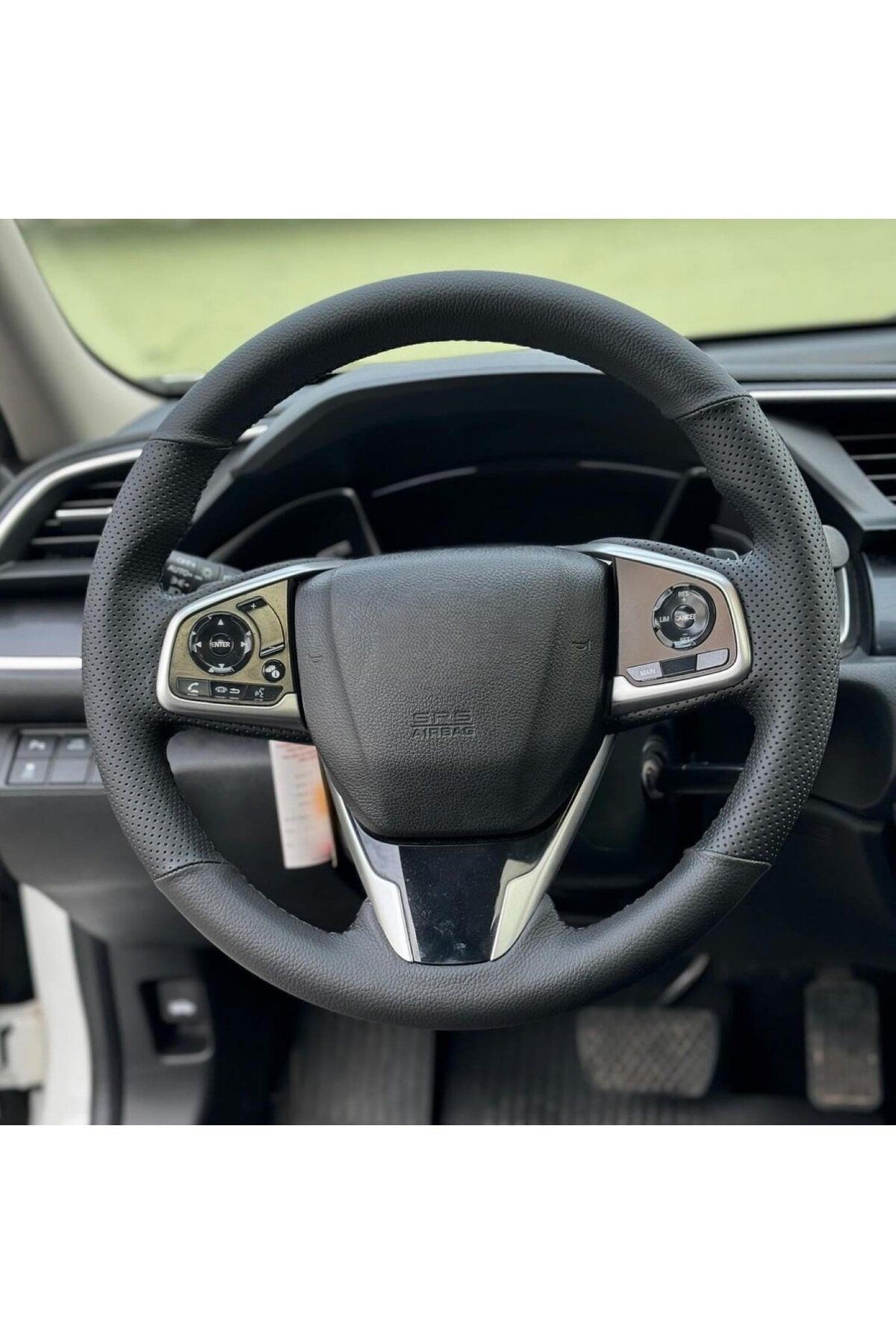 HONDA CİVİC FC5 ARACA ÖZEL DİKMELİ DİREKSİYON KILIFI(AÇIKLAMAYI OKUYUNZ)