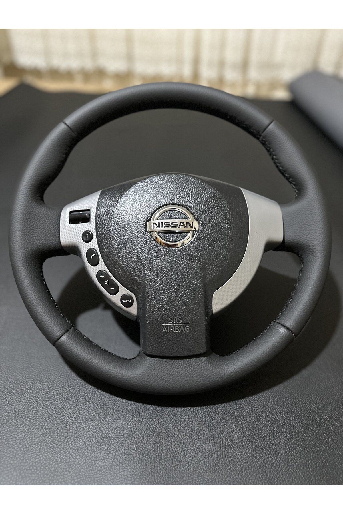 Nissan Qashqai Araca Özel Dikmeli direksiyon Kılıfı2008-2011-Fabrikasyon deri sökülmeden yapılacak
