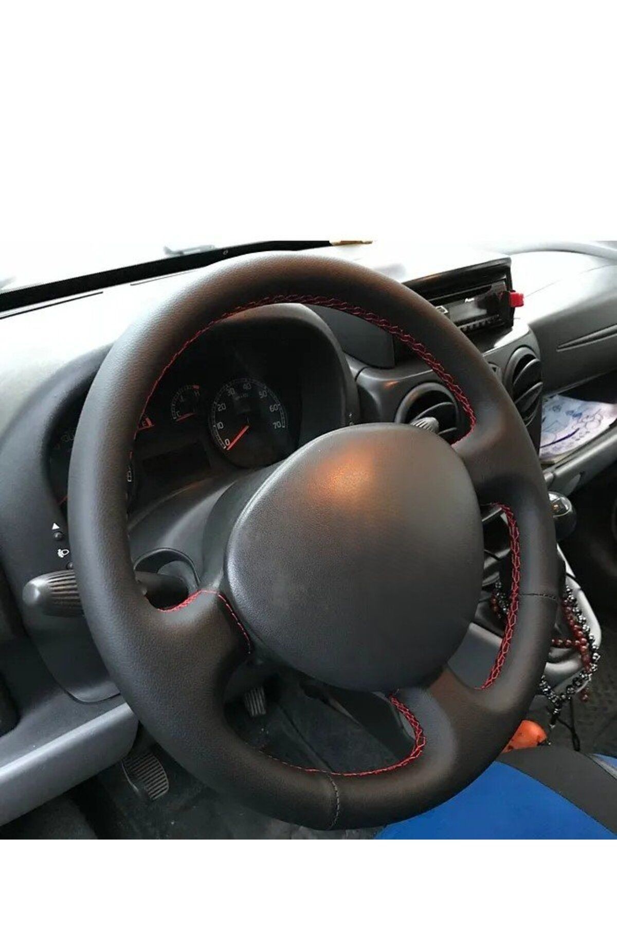 Fiat Doblo 1 Araca Özel Direksiyon Kılıfı Kırmızı Ipli (AÇIKLAMAYI OKYNZ)