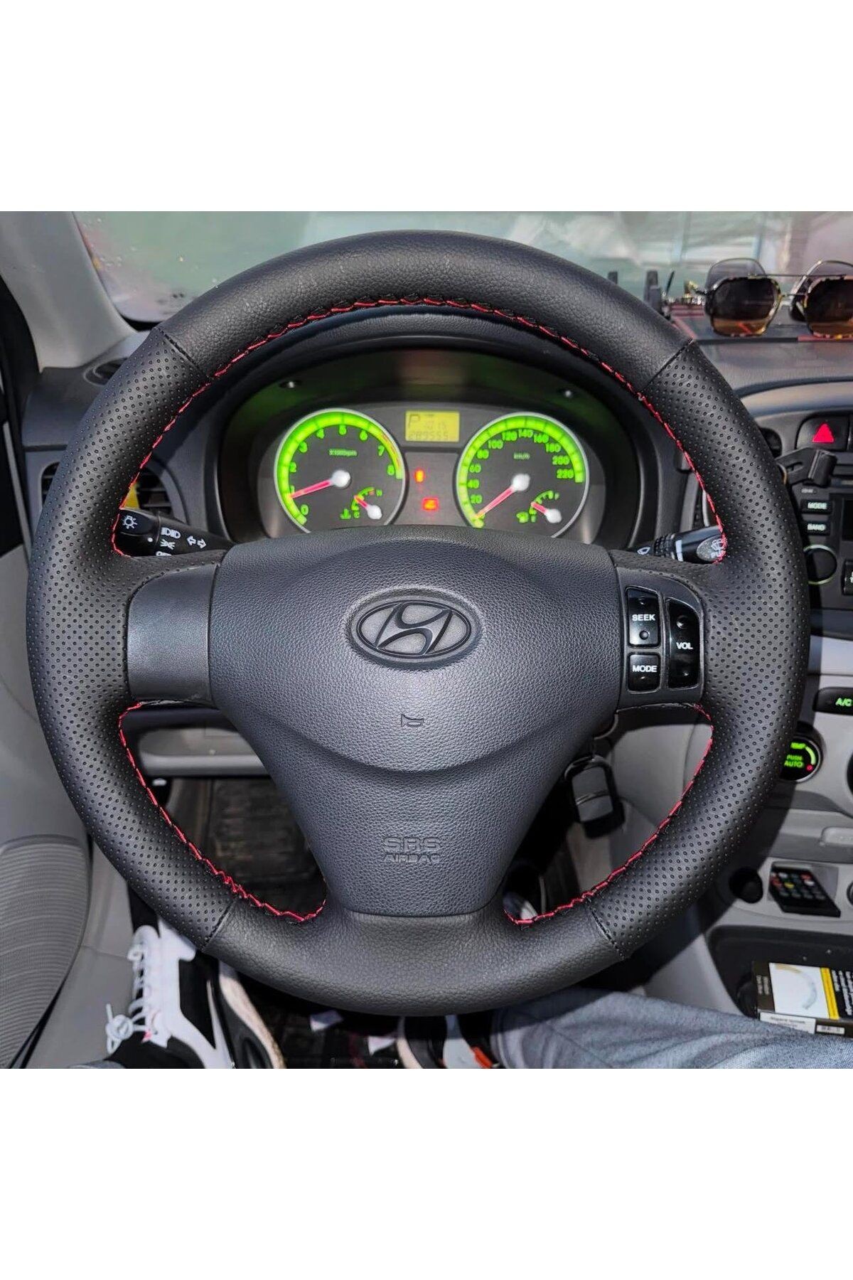 HYUNDAİ ERA ARACA ÖZEL DİKMELİ DİREKSİYON KILIFI (AÇIKLAMAYI OKUYUNUZ)