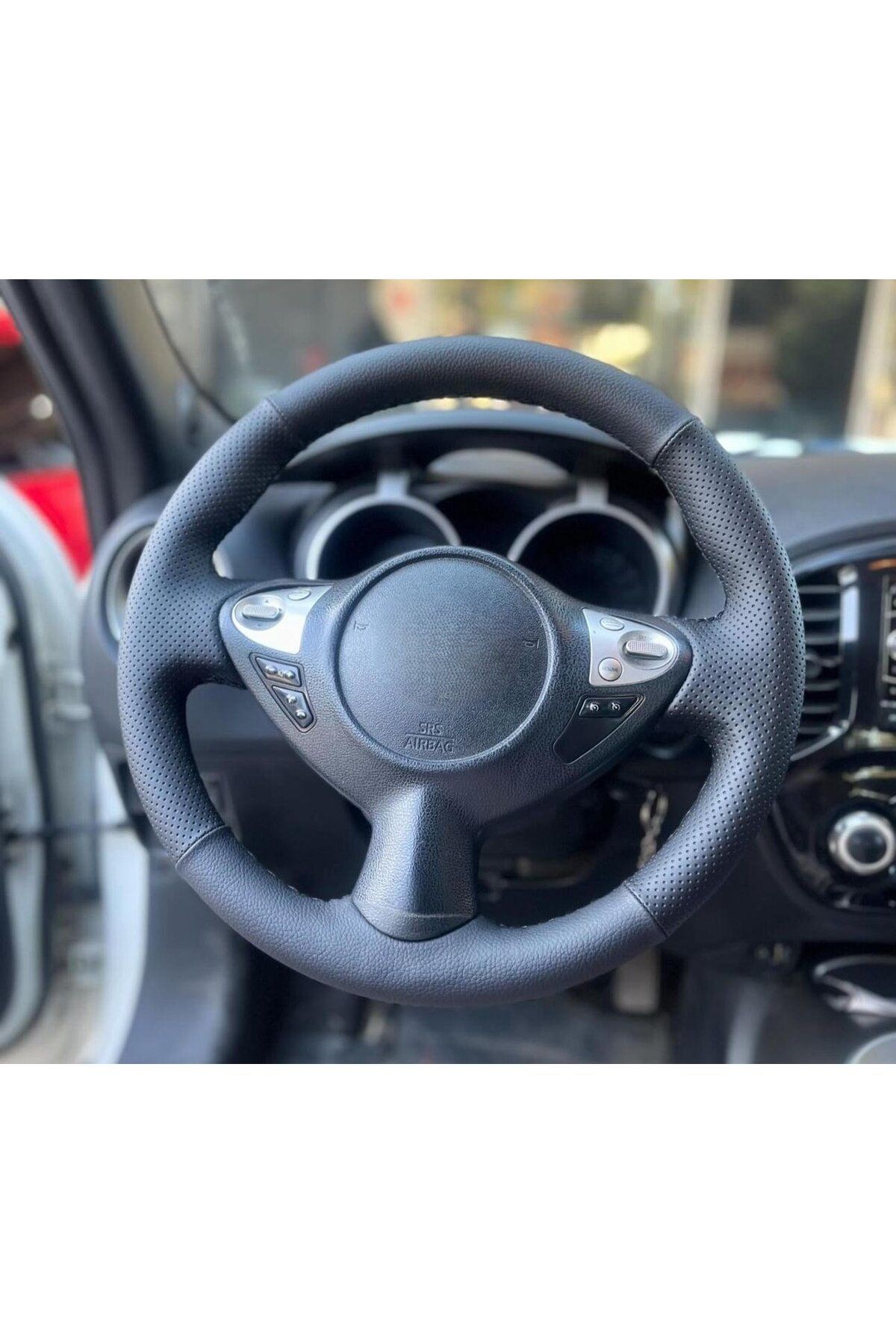 Nissan Juke Uyumlu Araca Özel Dikmeli Direksiyon Kılıfı(AÇIKLAMAYI OKUYUNZ)