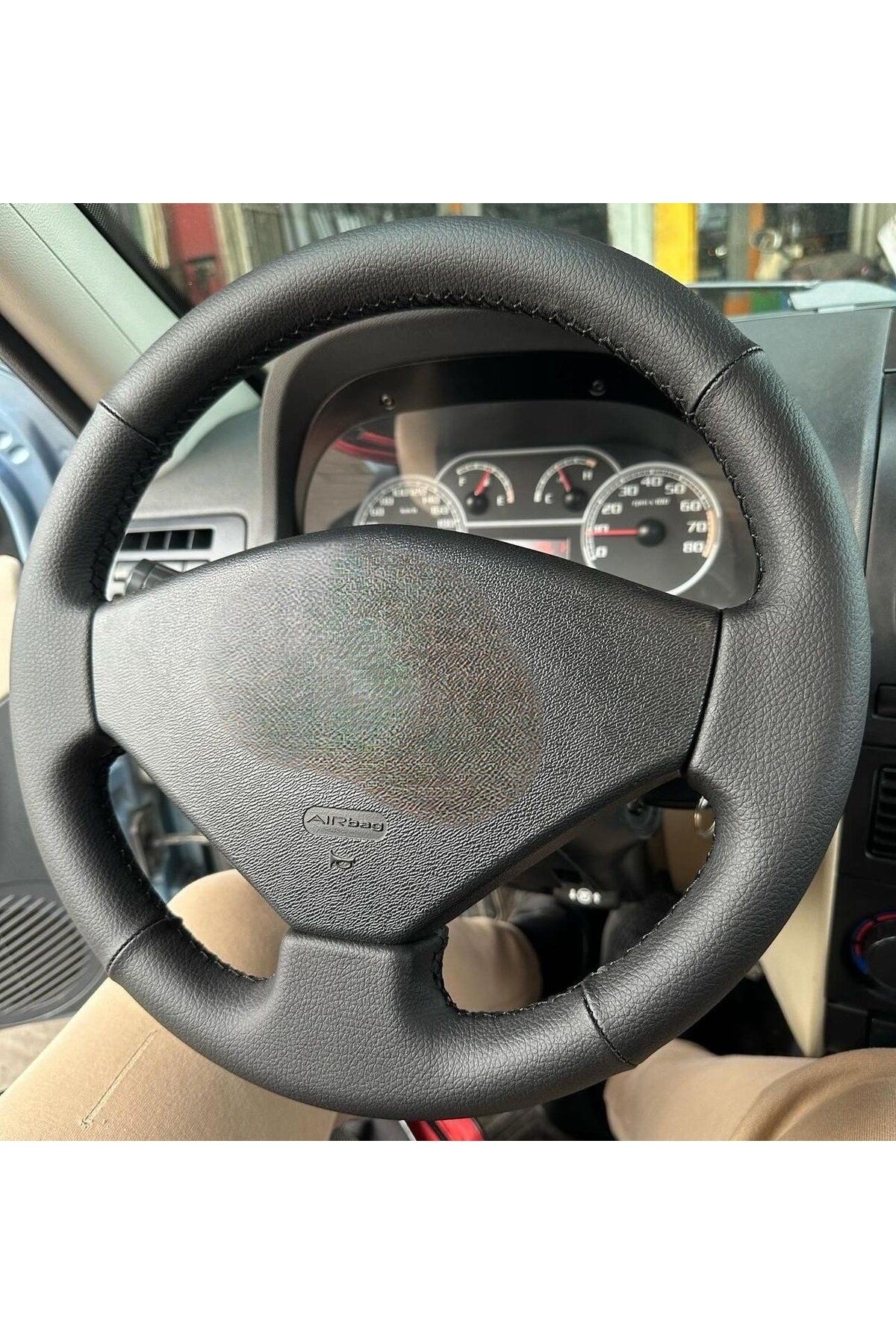 Fiat Albea 2005 Sonrası Araca Özel Direksiyon Kılıfı Düz Siyah(AÇIKLAMAYI OKUYNZ)
