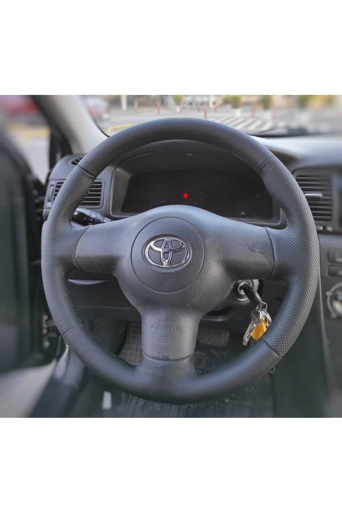 Toyota Corolla 2002-2008 Araca Özel Dikmeli Direksiyon Kılıfı(AÇIKLAMAYI OKUYUNUZ)