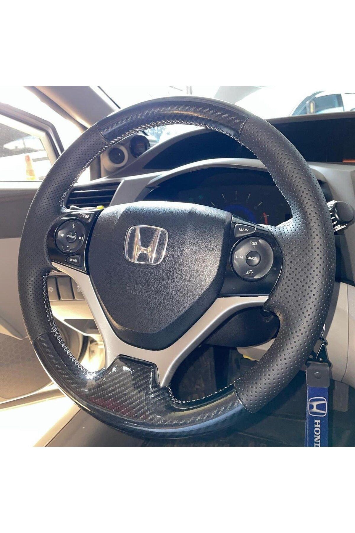 HONDA FB7 ARACA ÖZEL DİKMELİ DİREKSİYON KILIFI(MİCROFİBERCARBON GRİPLİ)AÇIKLAMAYI OKUYNZ