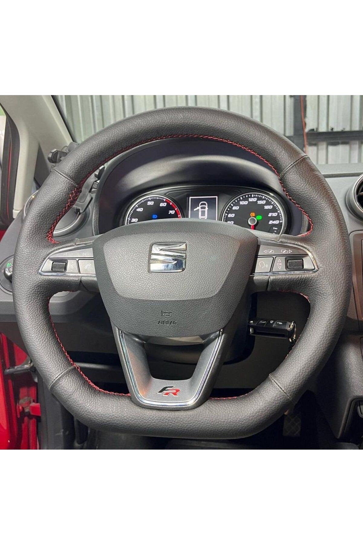 Seat Leon Fr Araca Özel DİKMELİ Direksiyon Kılıfı(AÇIKLAMAYI OKUYUNUZ)