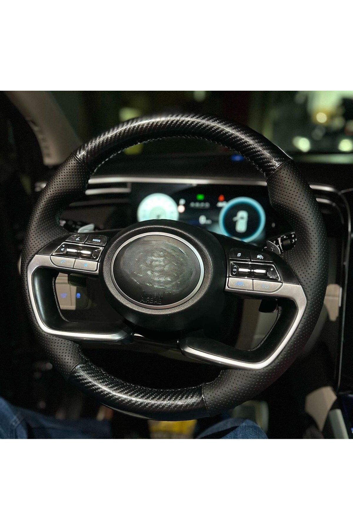 HYUNDAİ BAYON İ20 ARACA ÖZEL DİKMELİ DİREKSİYON KILIFI(AÇIKLAMAYI OKYNZ)