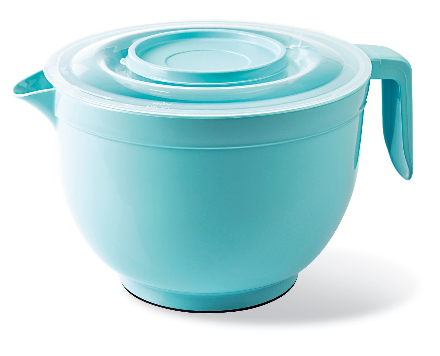 Mixing Bowl Whisk 3 Liter Splash-Proof Special Lid Mixing Bowl - TURQUOISE