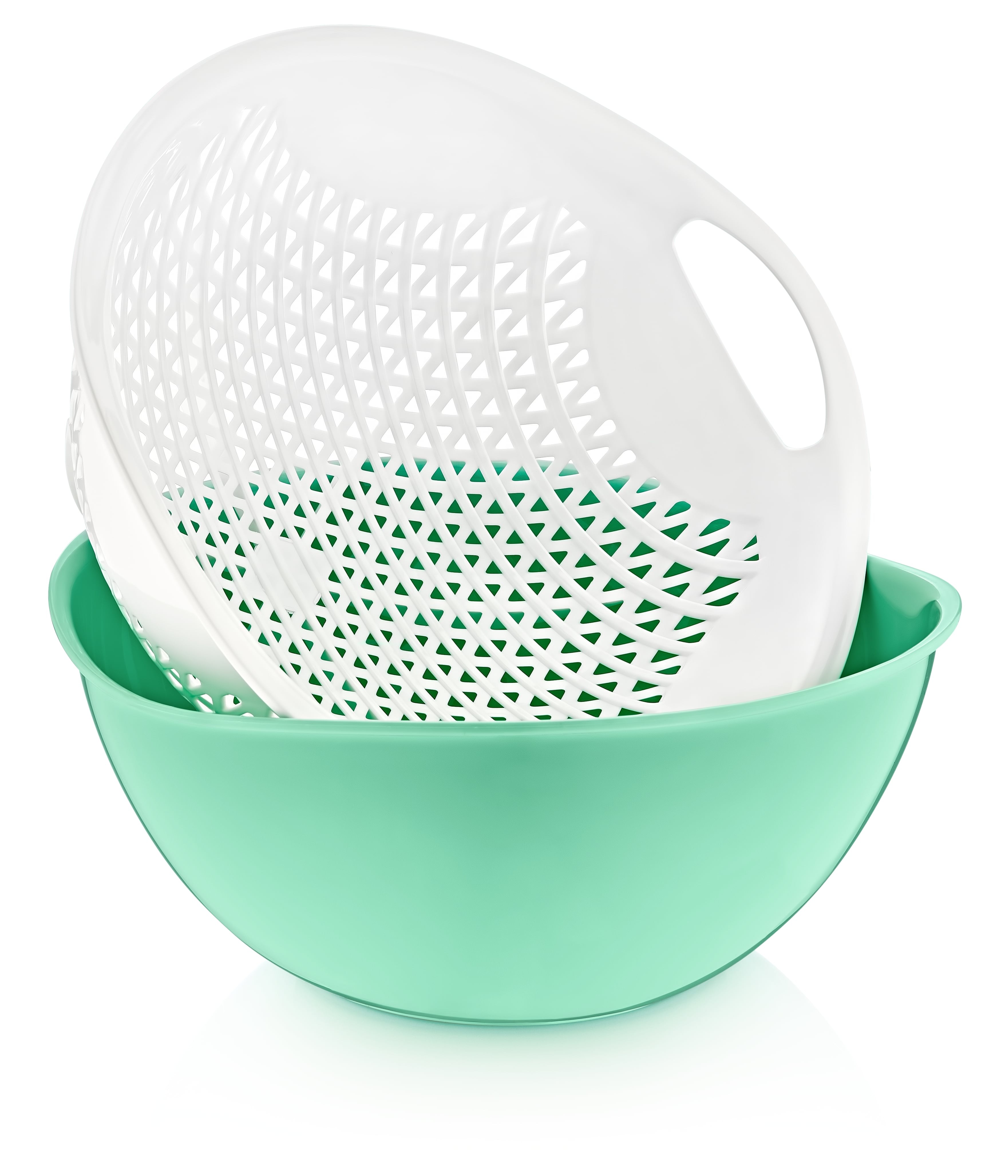 Multi-Purpose Strainer Bowl 3 Liter Round Strainer Bowl Duo Set