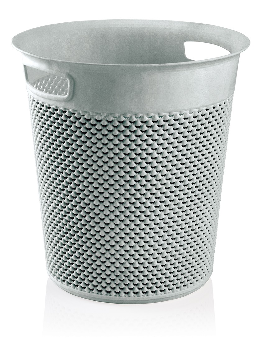 Multi-Purpose Round Basket, Office-Type Trash Can, 12 Liters