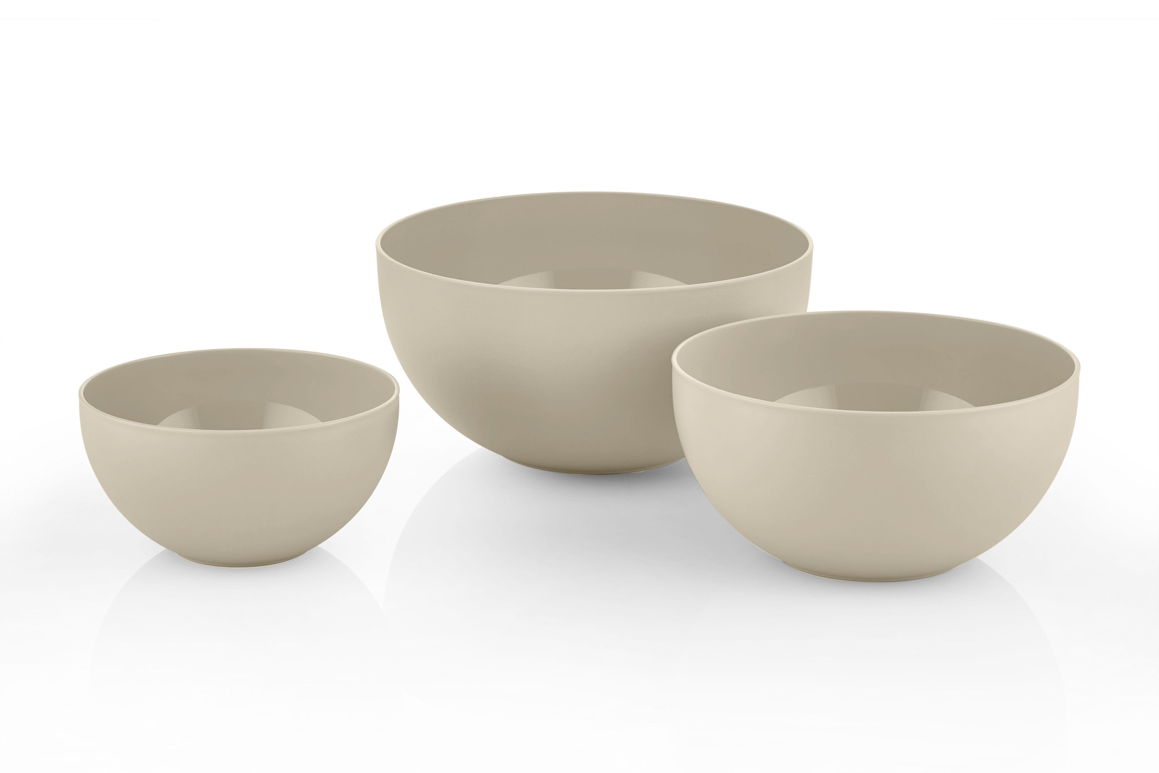 Round Bowl Set of 3, Round Multi-Purpose Bowls - CREAM