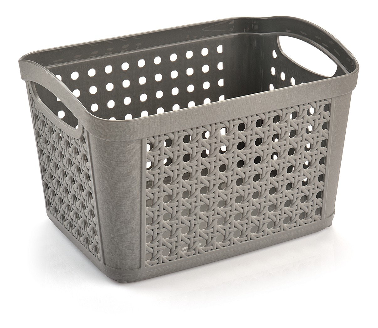 Multipurpose Basket Organizer Storage Box Cabinet Interior Organizer - METALLIC GRAY