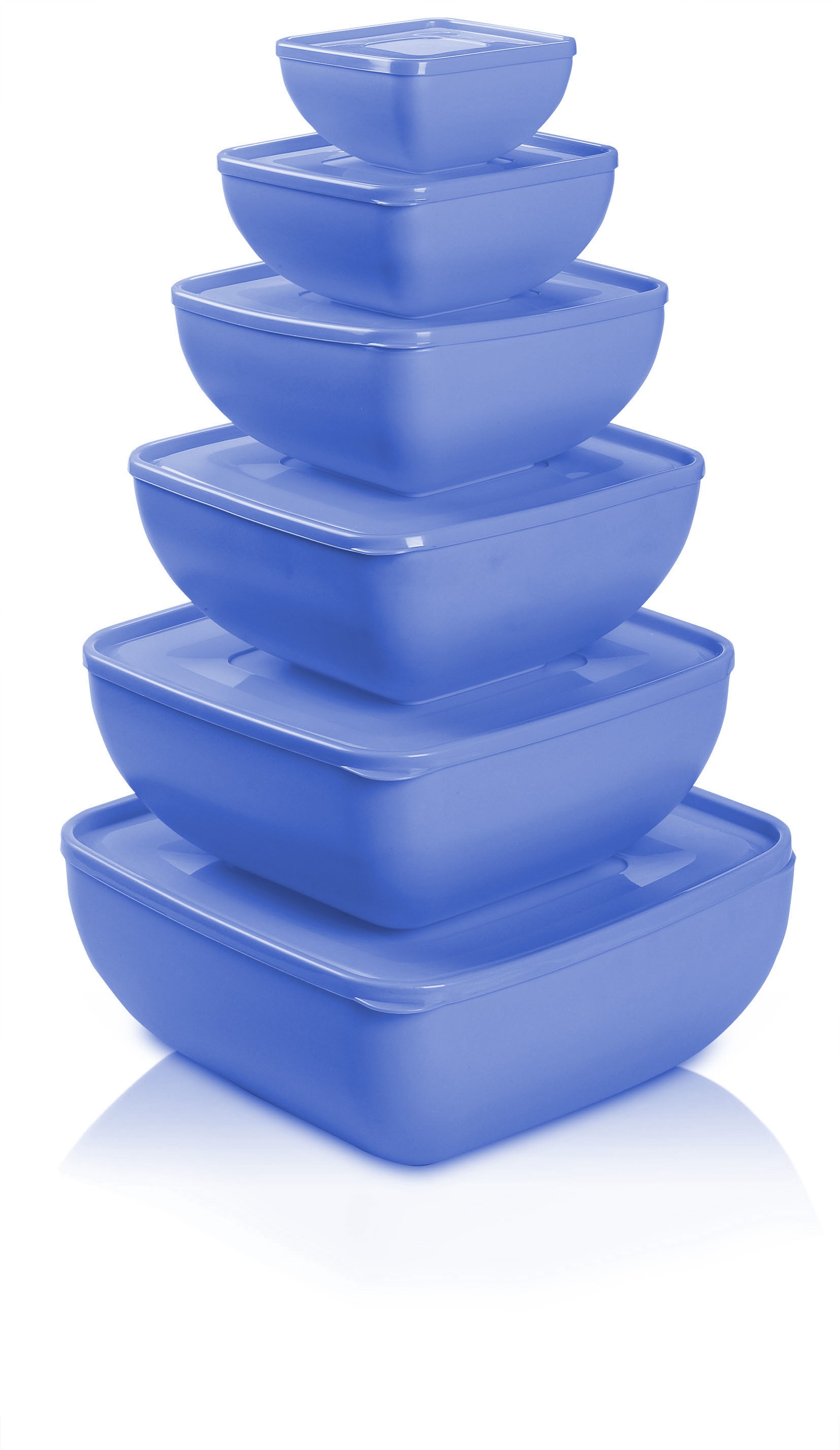 Square Container Set with Lids Set of 6 Square Containers Storage Containers Square Containers with Lids