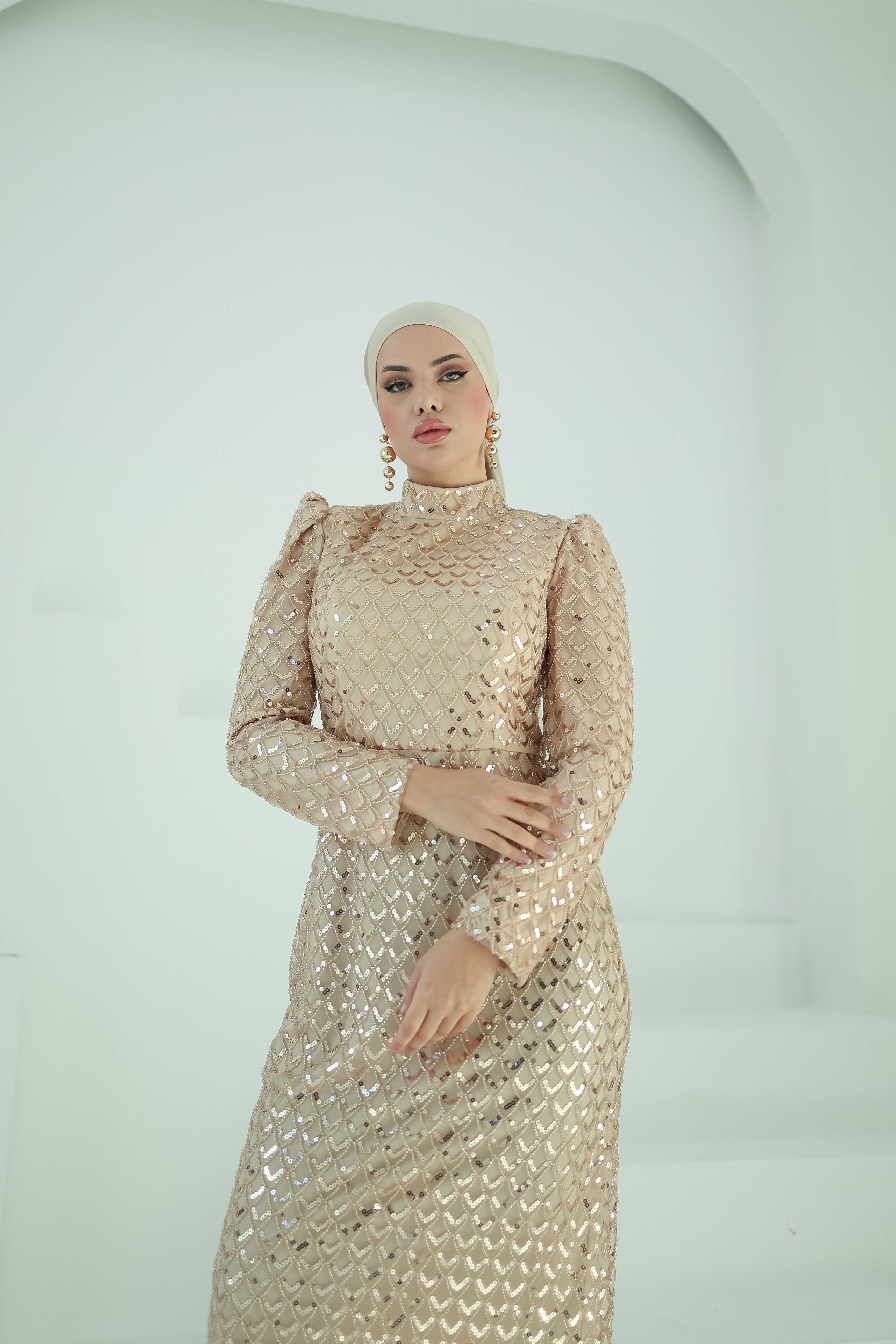 Bead-Embroidered Gown 8368