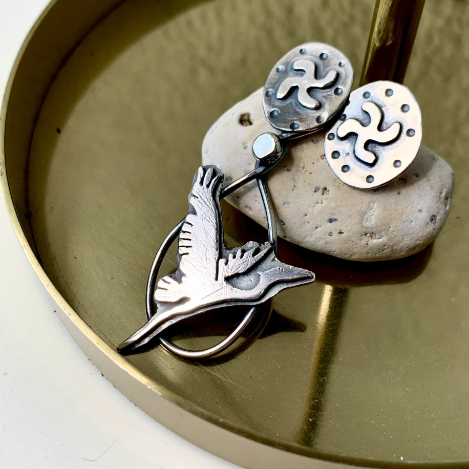 Hava Koleksiyon - Turna Küpe - Tekli