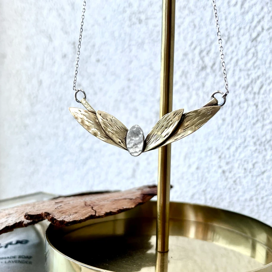 Zeytin Dalı Kolye - İncisiz Sade