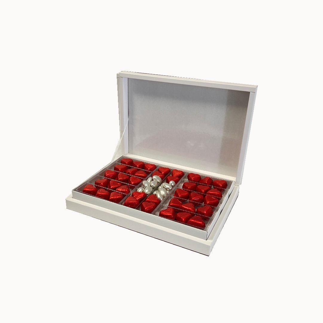 Mini Kalp Çikolata & Altın Fıstık Şekeri