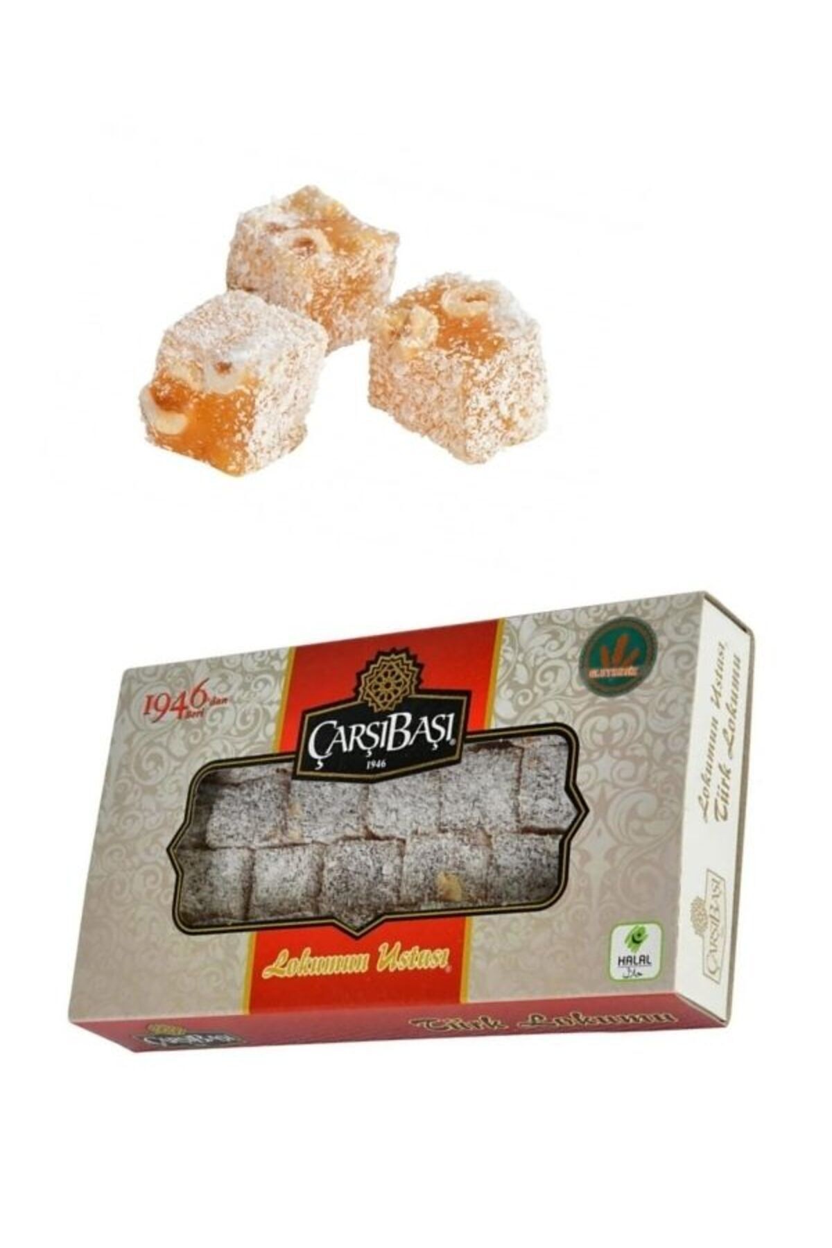 Glütensiz Hindistan Cevizli Fındıklı Lokum 500 gr (CB963)