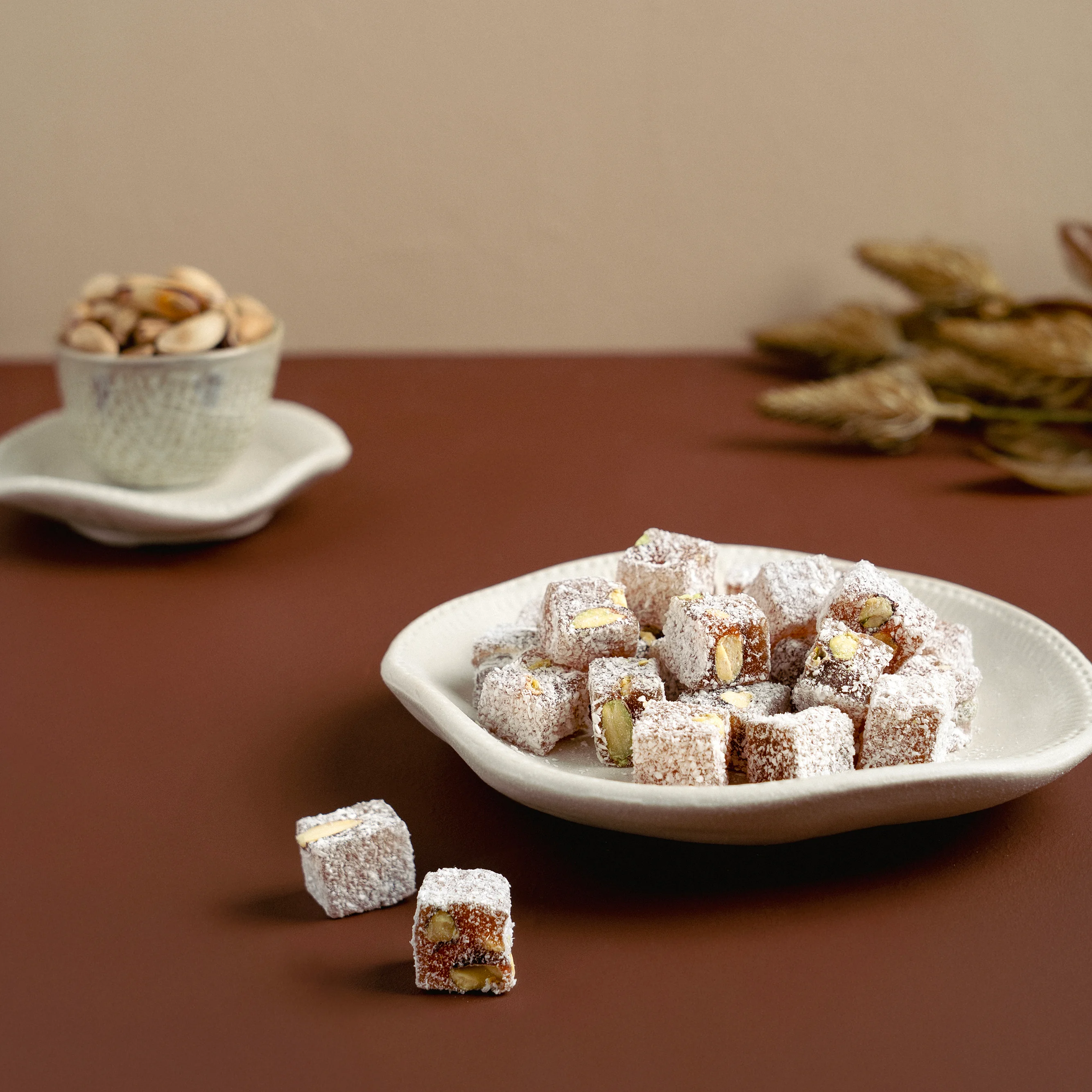 Antep Fıstıklı Hindistan Cevizli Çifte Kavruk Lokum 900 Gr