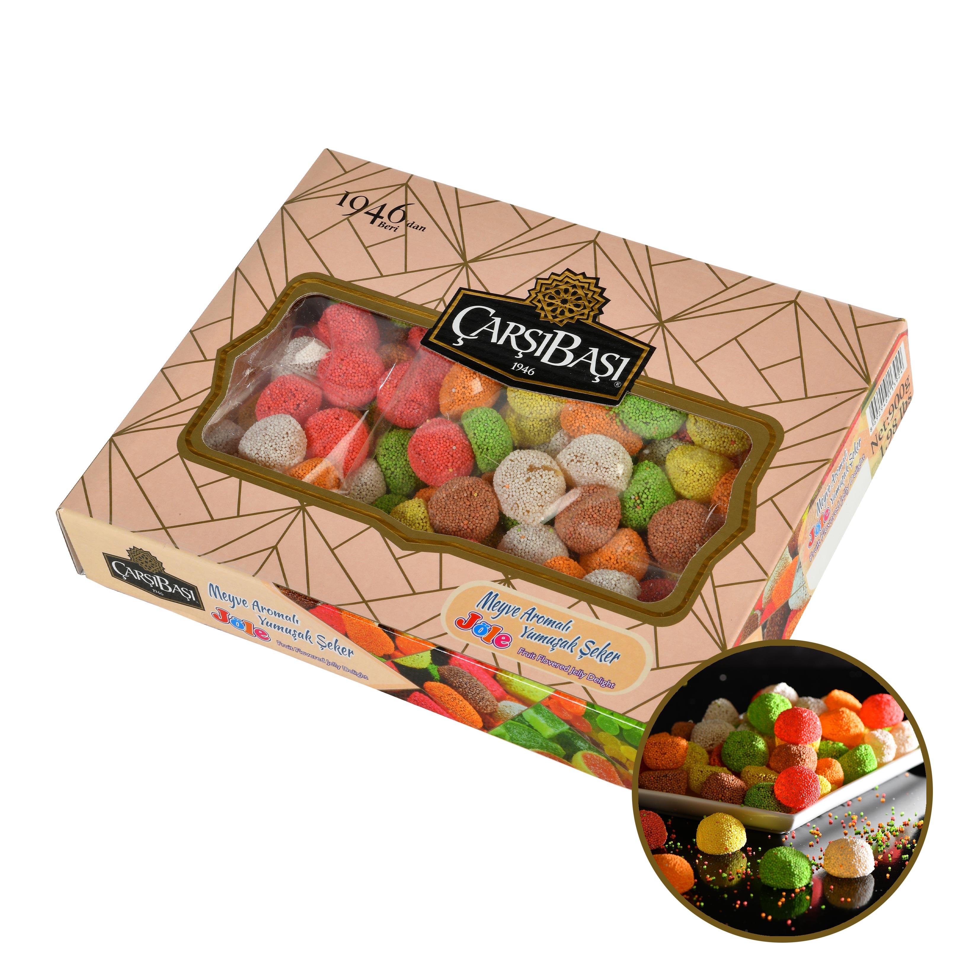 Meyve Aromalı Yumuşak Jöle Lokum 900