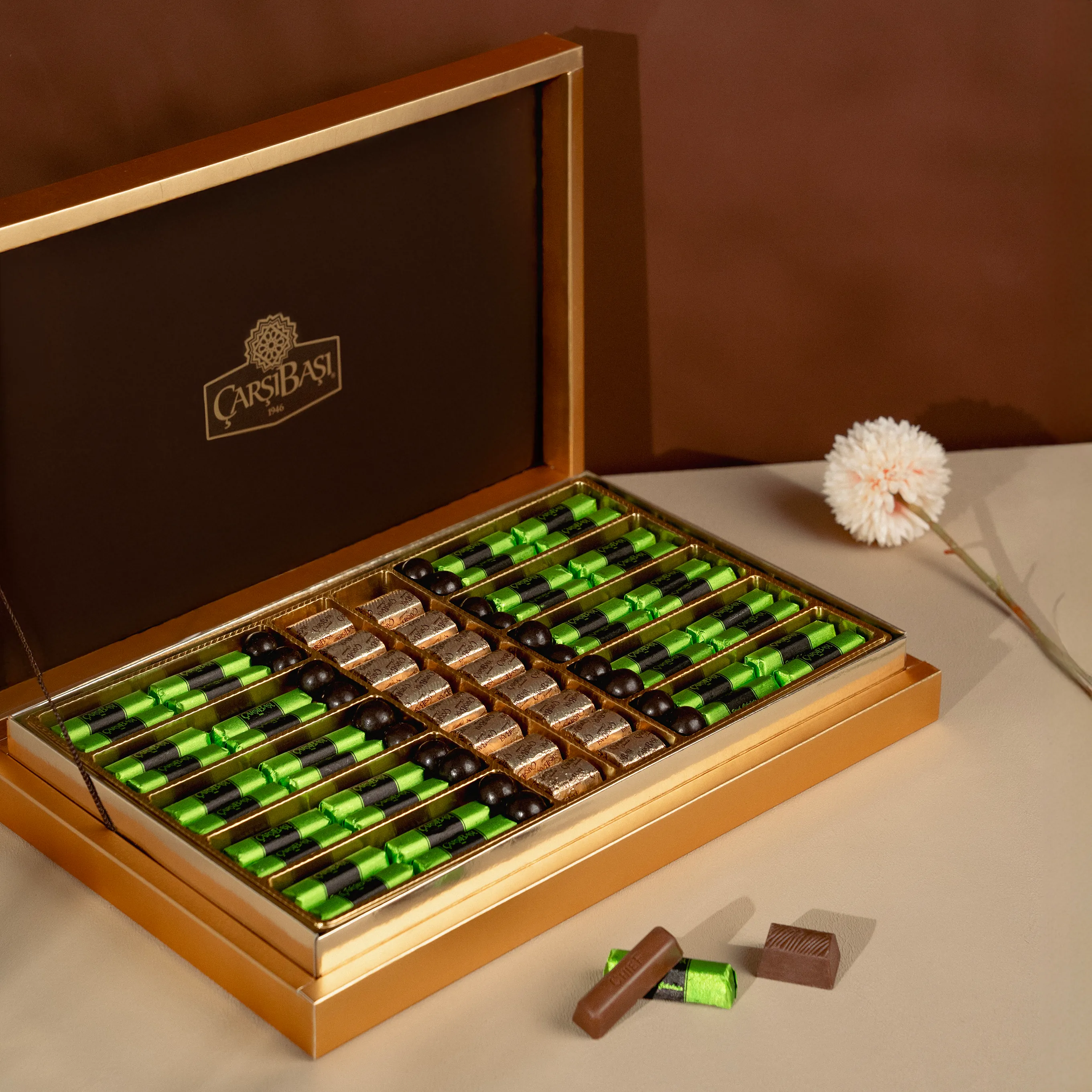 Finger Antep Fıstıklı Çikolata & Baton Fındıklı Çikolata ve Badem Draje